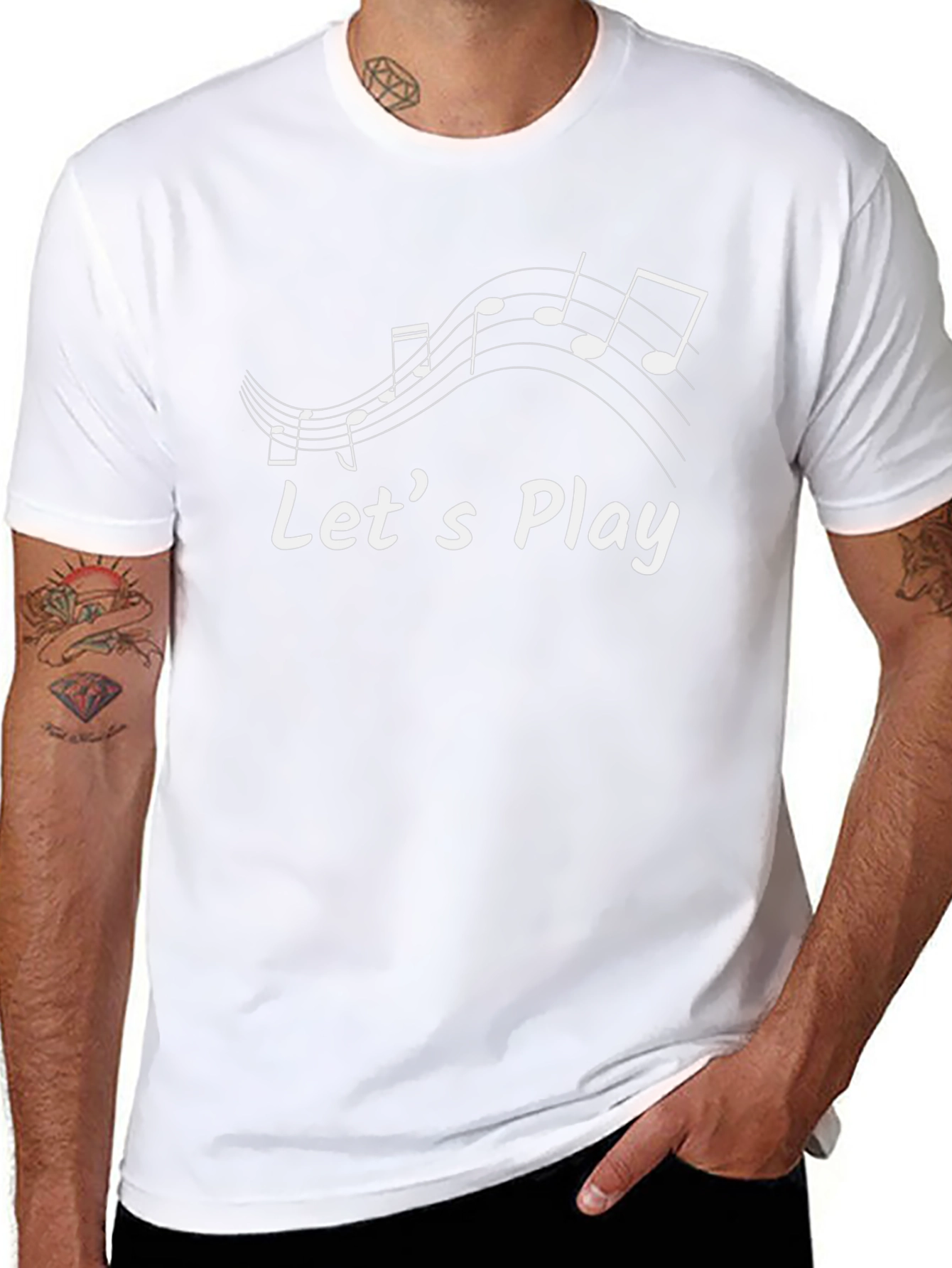 Musical Lets Play Black T-Shirt