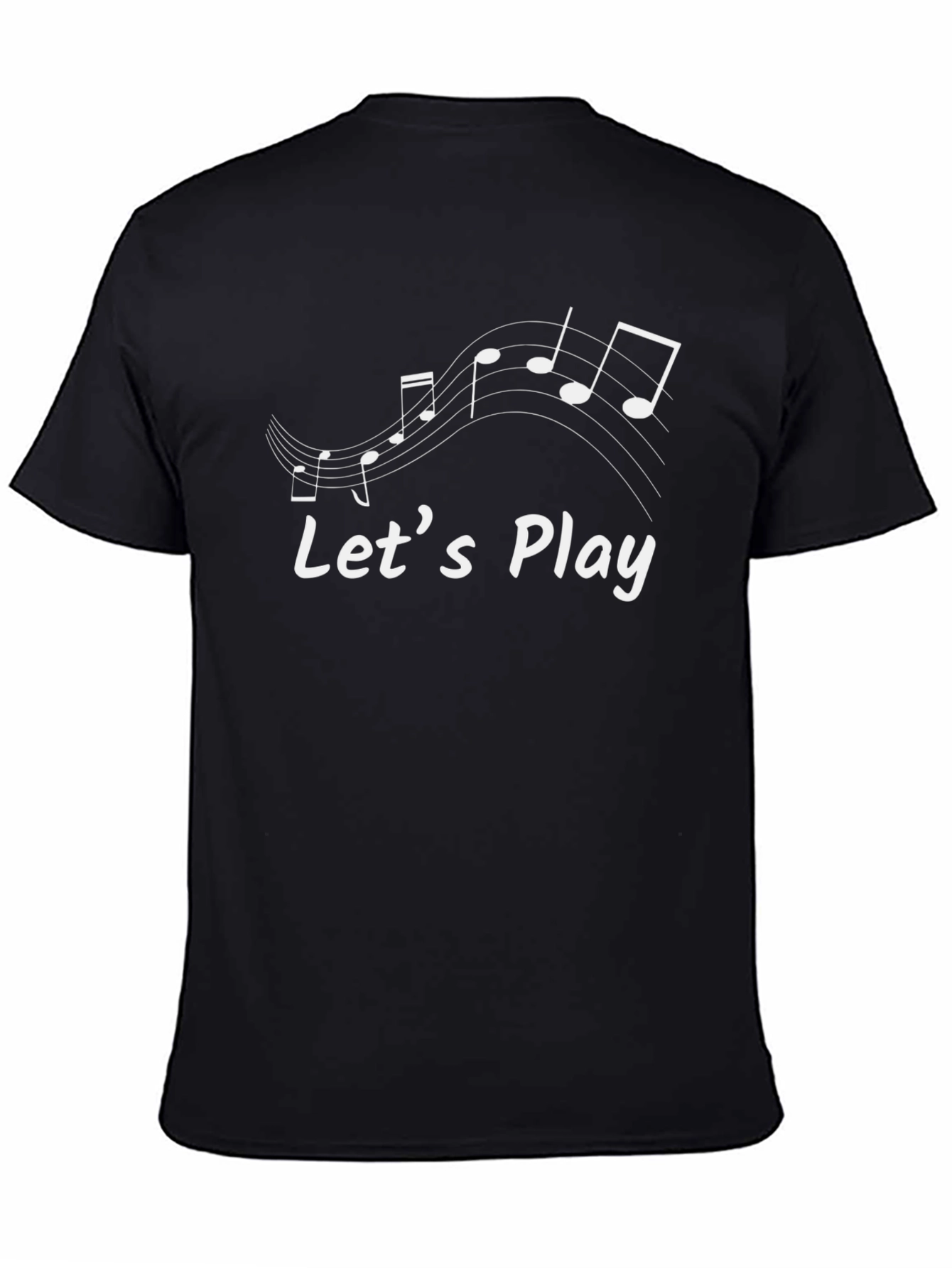 Musical Lets Play Black T-Shirt