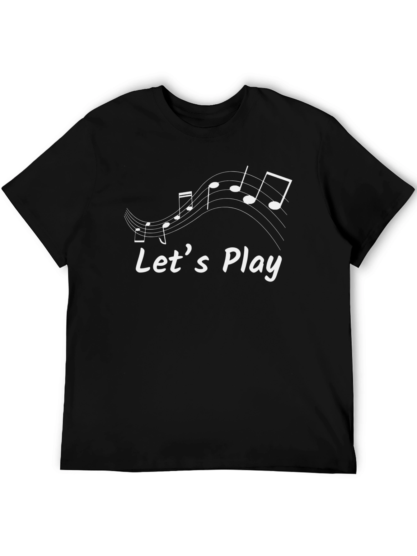 Musical Lets Play Black T-Shirt