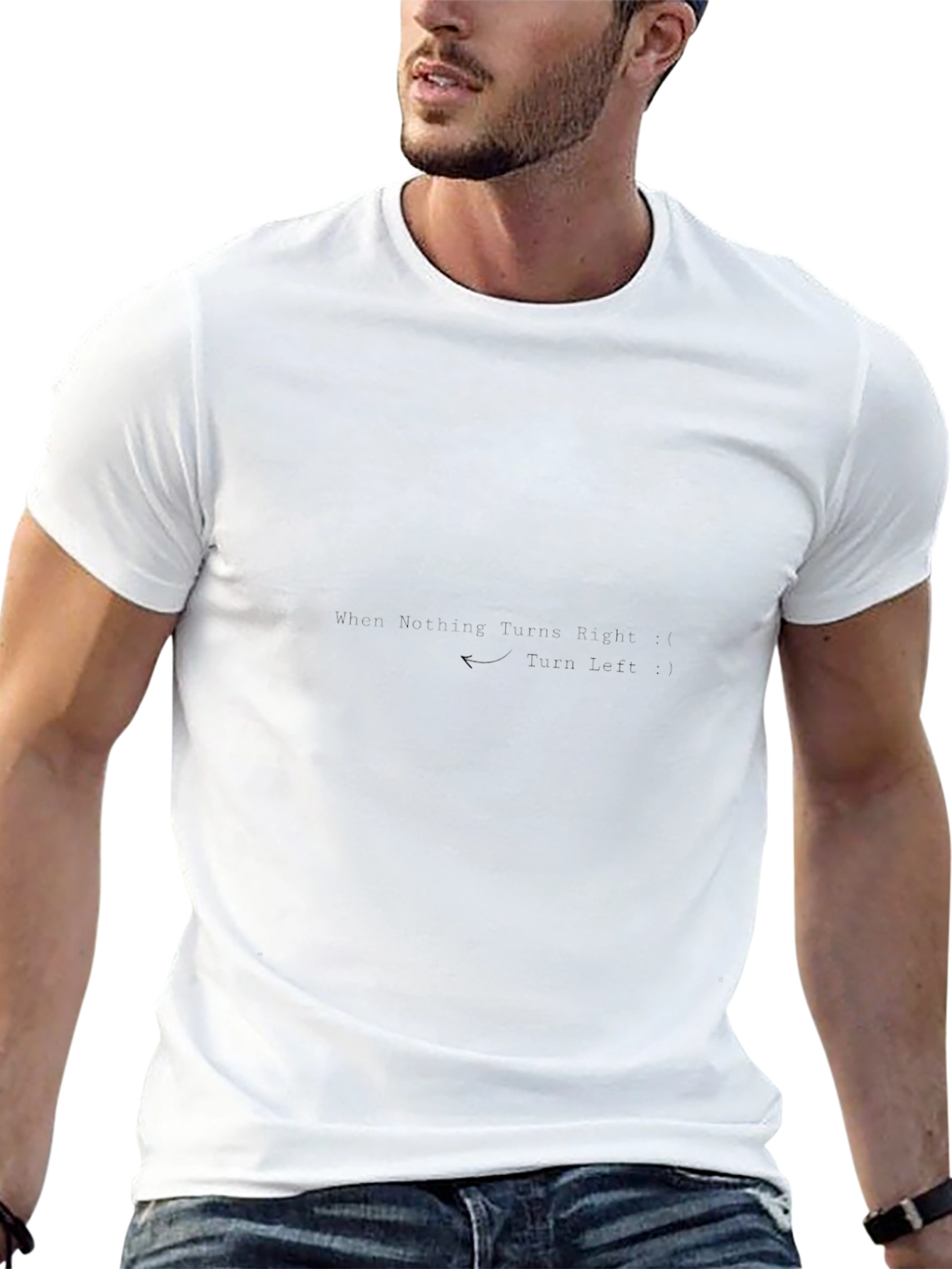 Mens Black Short Sleeve Crew Neck T-Shirt