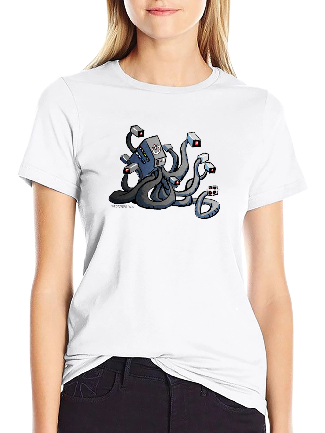 Server Octopus Black T-Shirt - Tech Humor