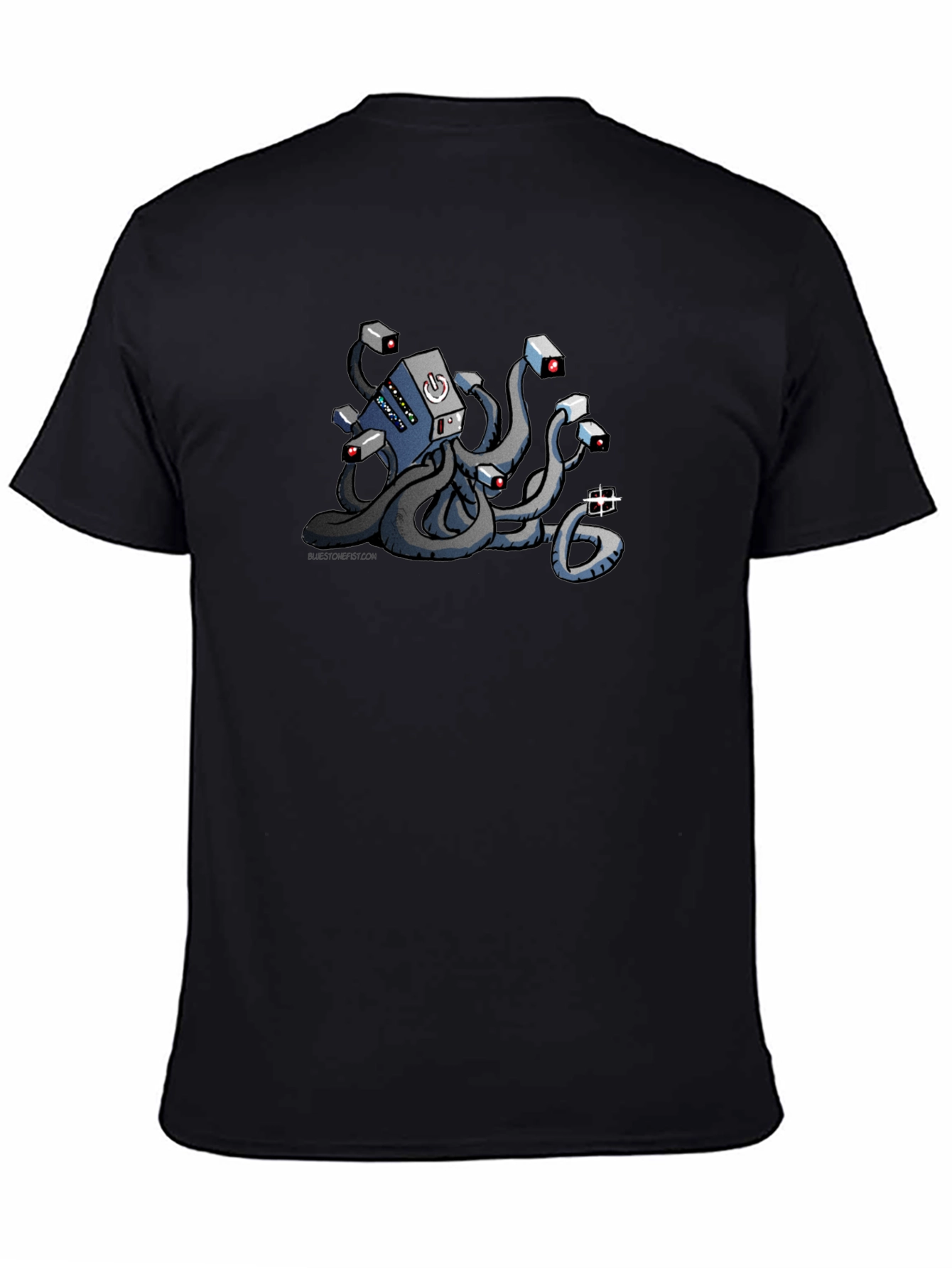 Server Octopus Black T-Shirt - Tech Humor