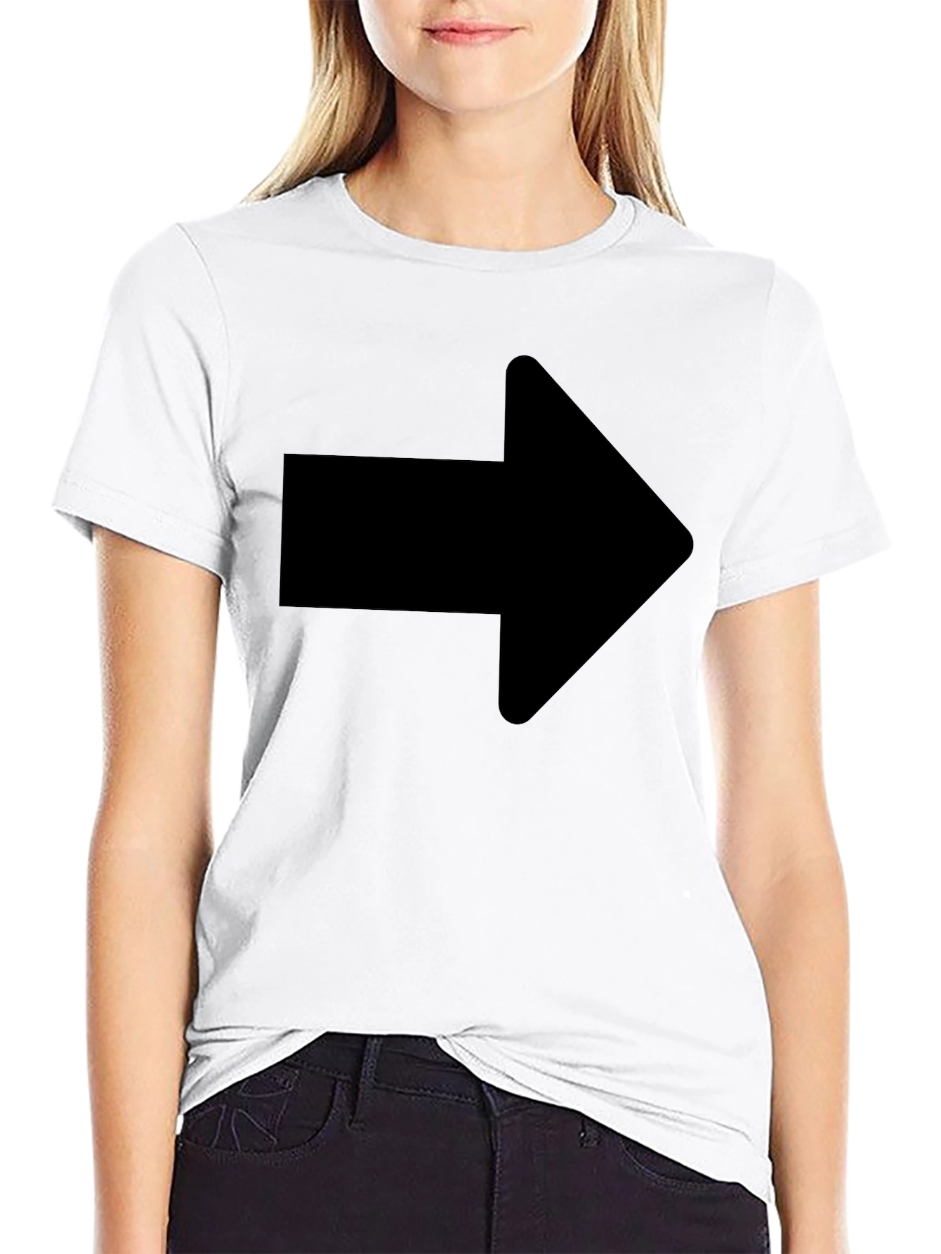 Arrow Graphic Tee - Simple & Bold Fashion