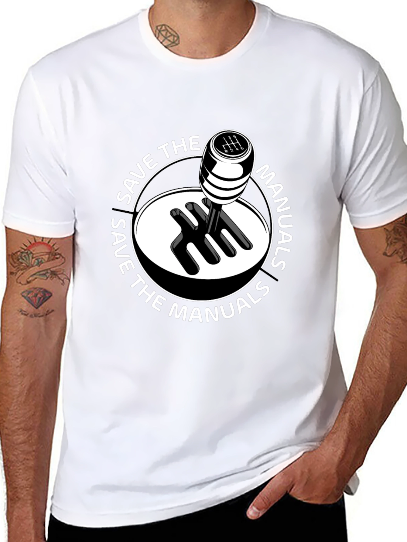 Save the Manuals T-Shirt - Car Enthusiast Apparel
