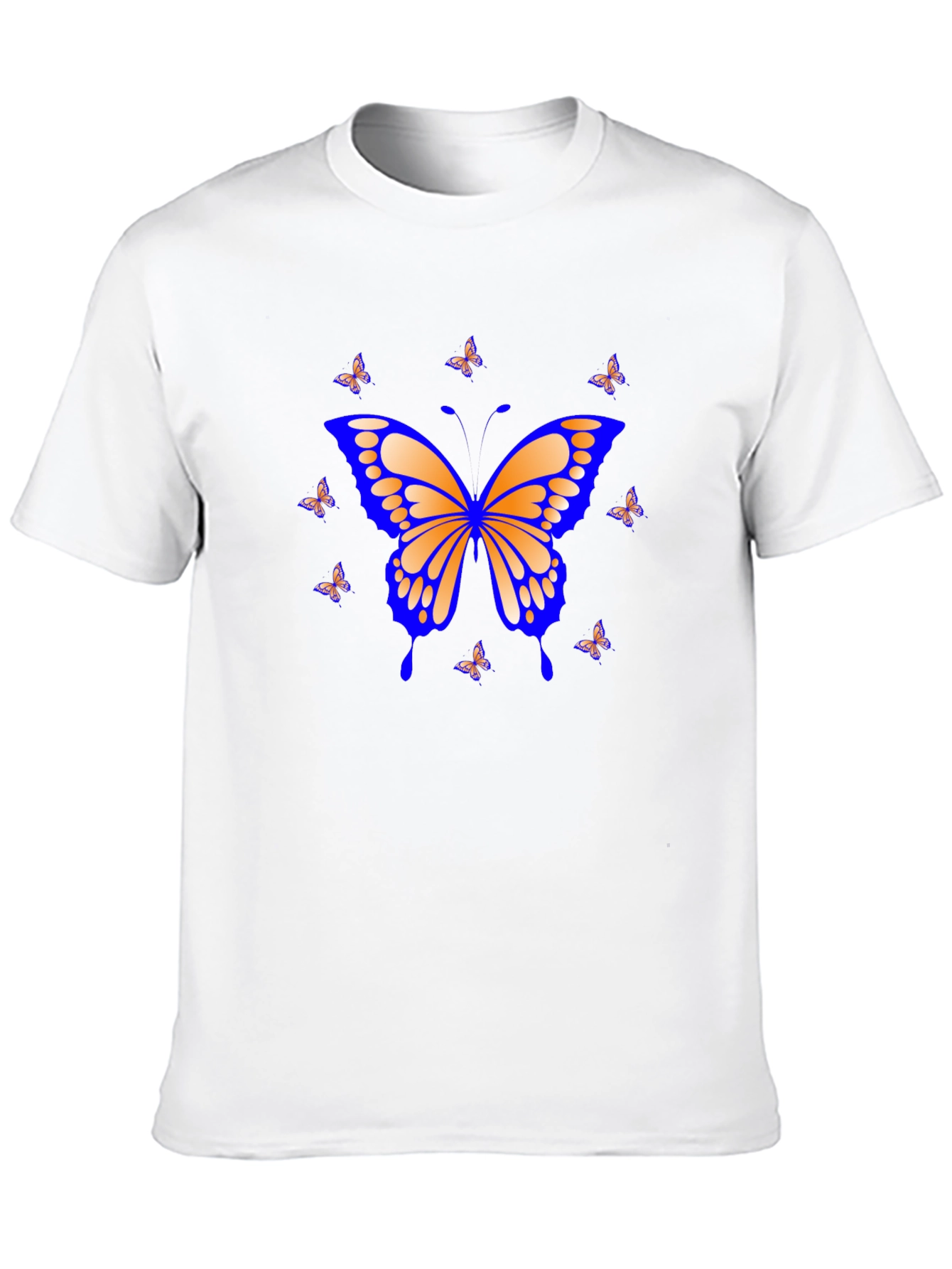 Butterfly Graphic Print Black T-Shirt