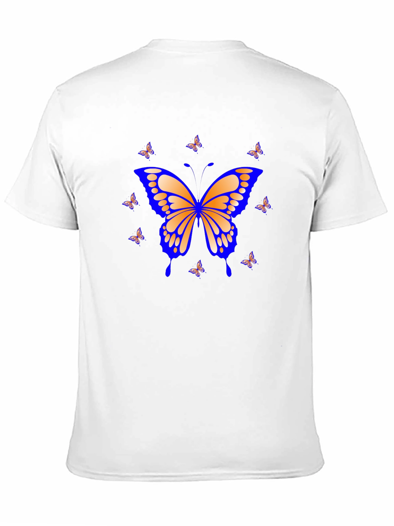 Butterfly Graphic Print Black T-Shirt