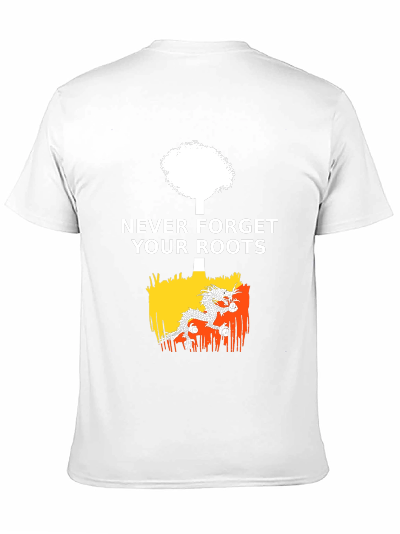 Never Forget Roots Bhutan Flag T-Shirt