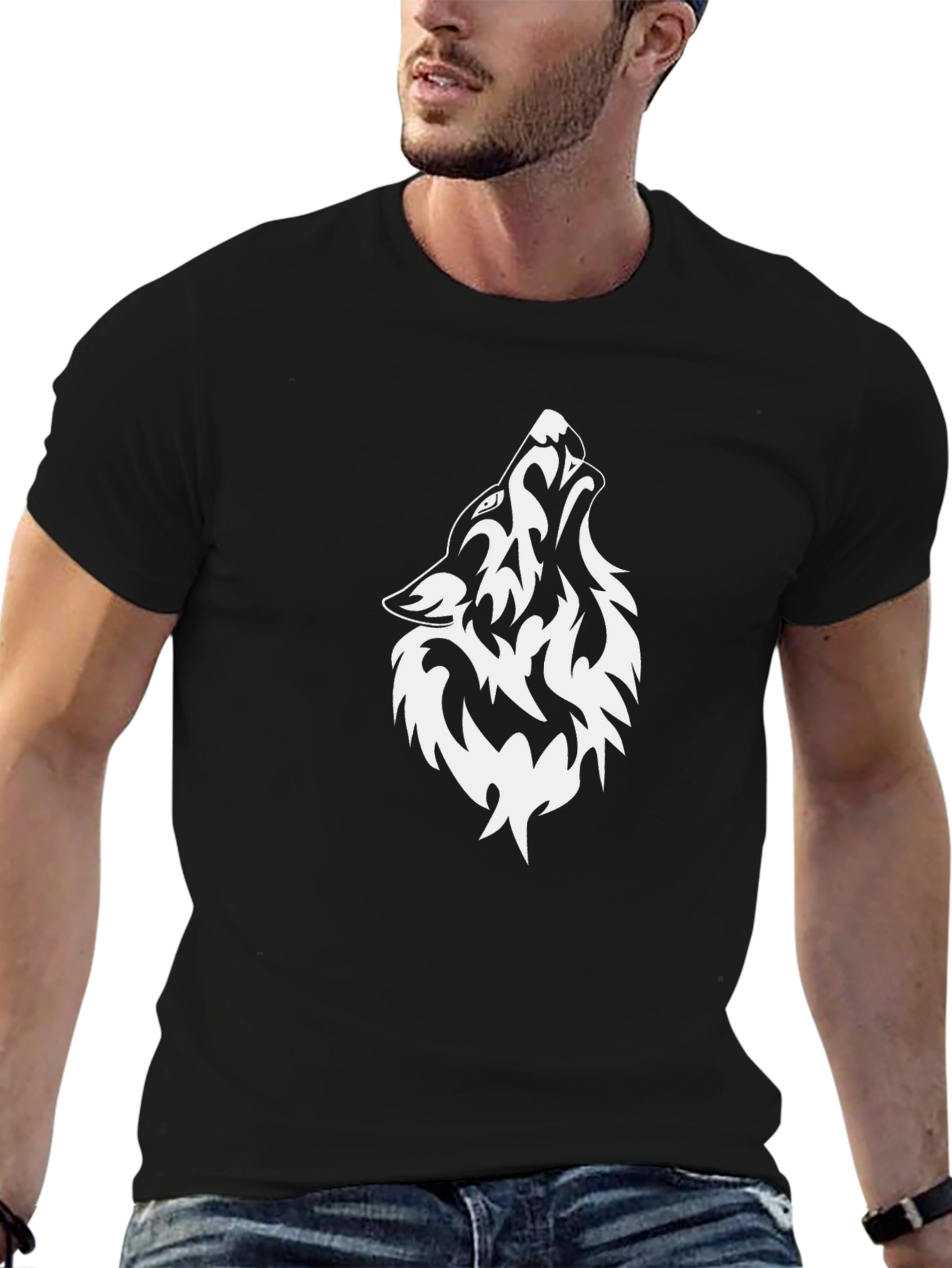 Wolf Graphic Tee - Black T-Shirt