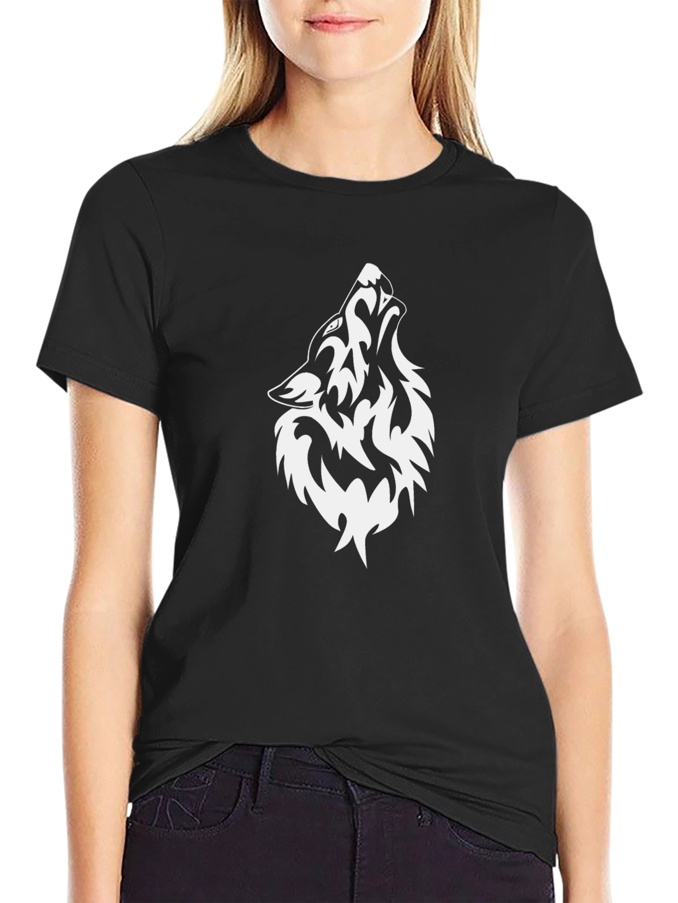 Wolf Graphic Tee - Black T-Shirt