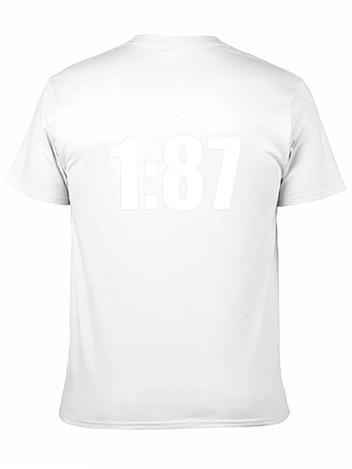 1:87 Black Graphic Tee - Mens Casual Fashion