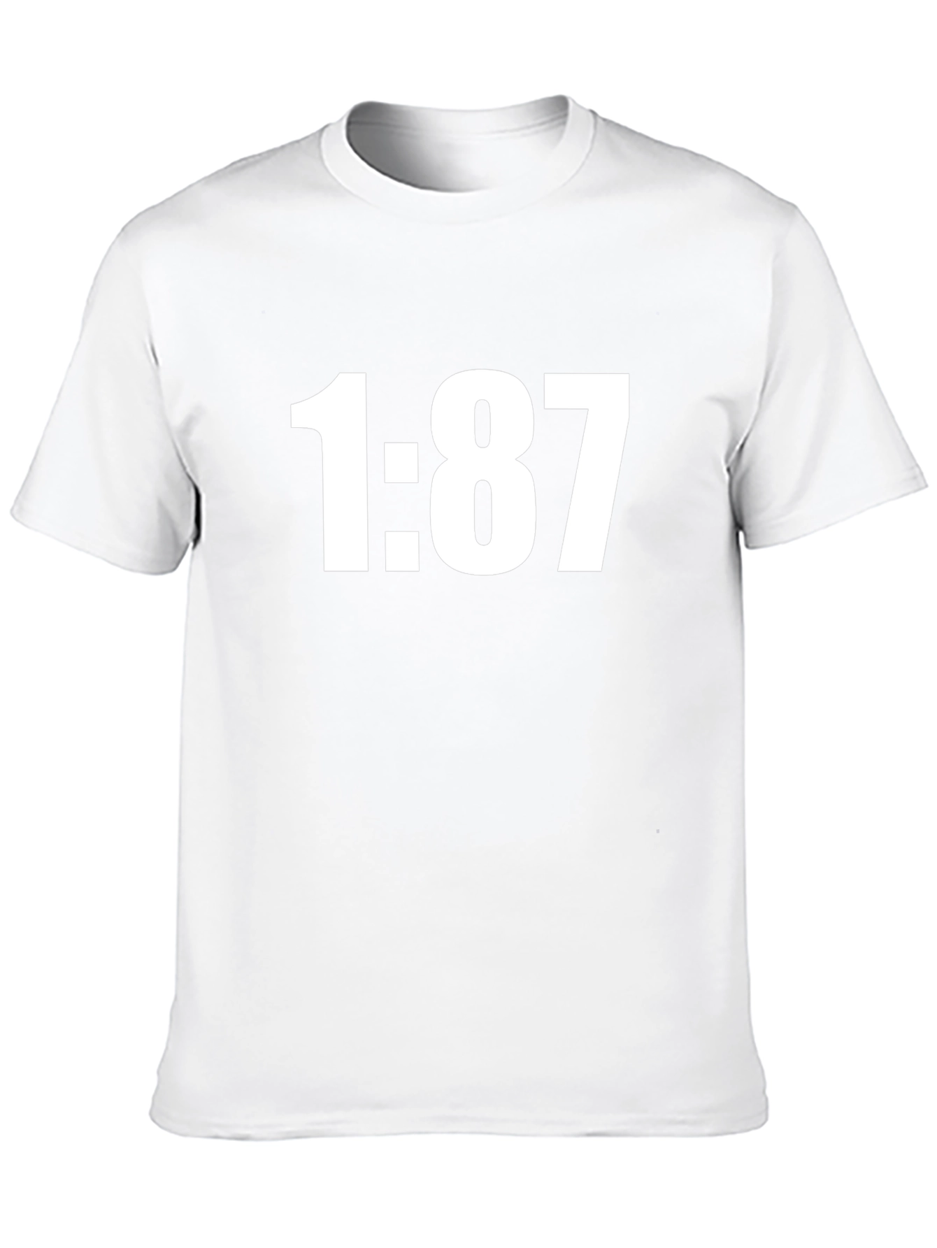 1:87 Black Graphic Tee - Mens Casual Fashion