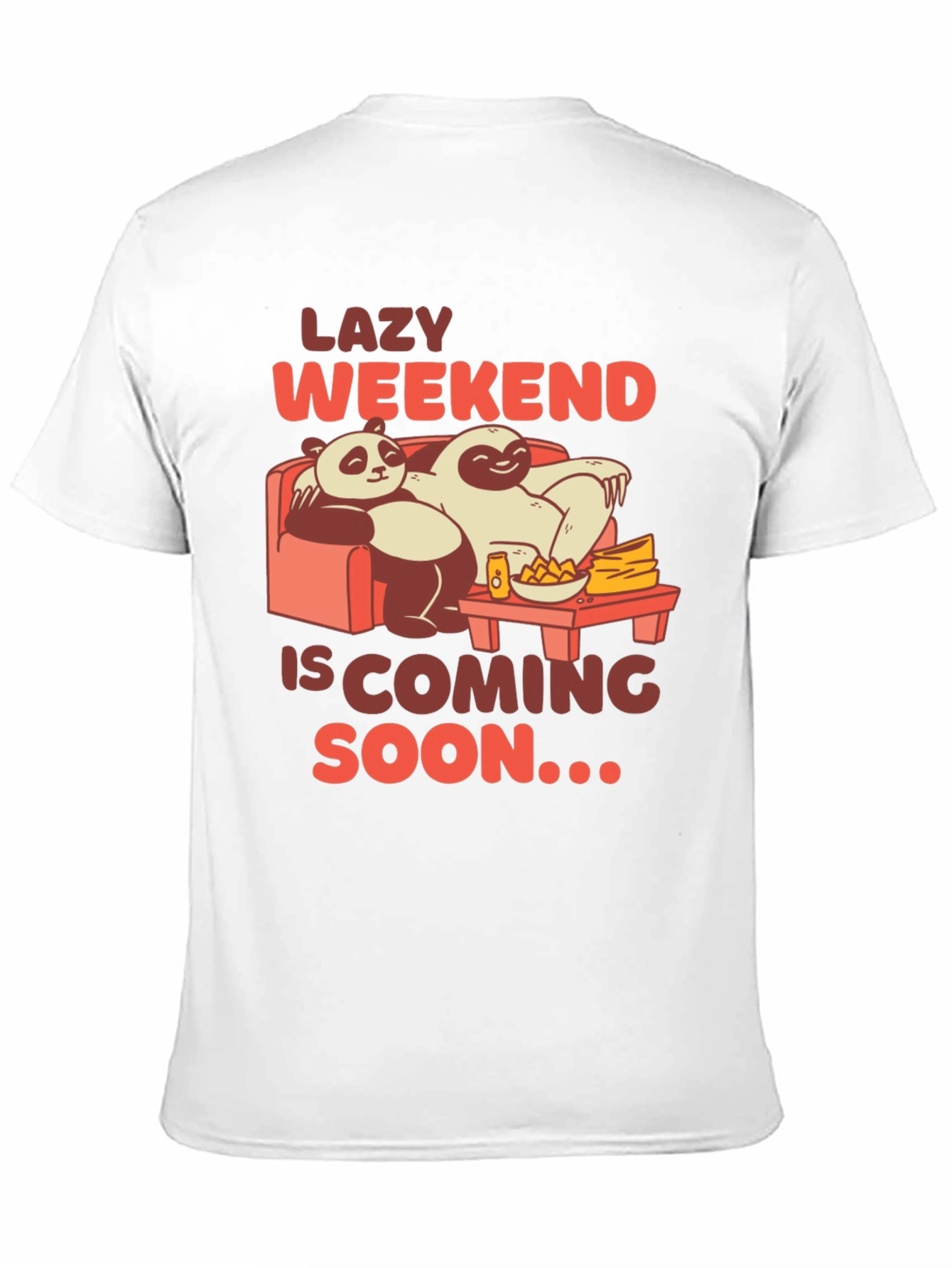 Lazy Weekend Panda & Sloth T-Shirt