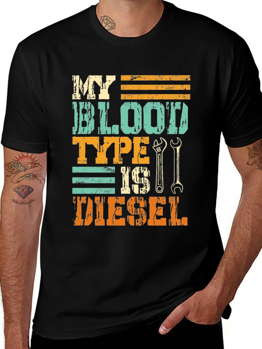 My Blood Type is Diesel Graphic T-Shirt