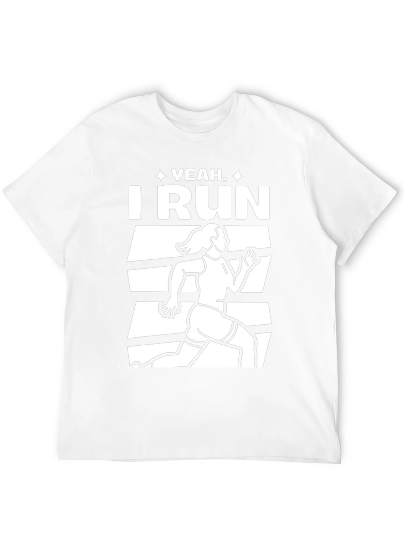 Yeah I Run Black Graphic Tee
