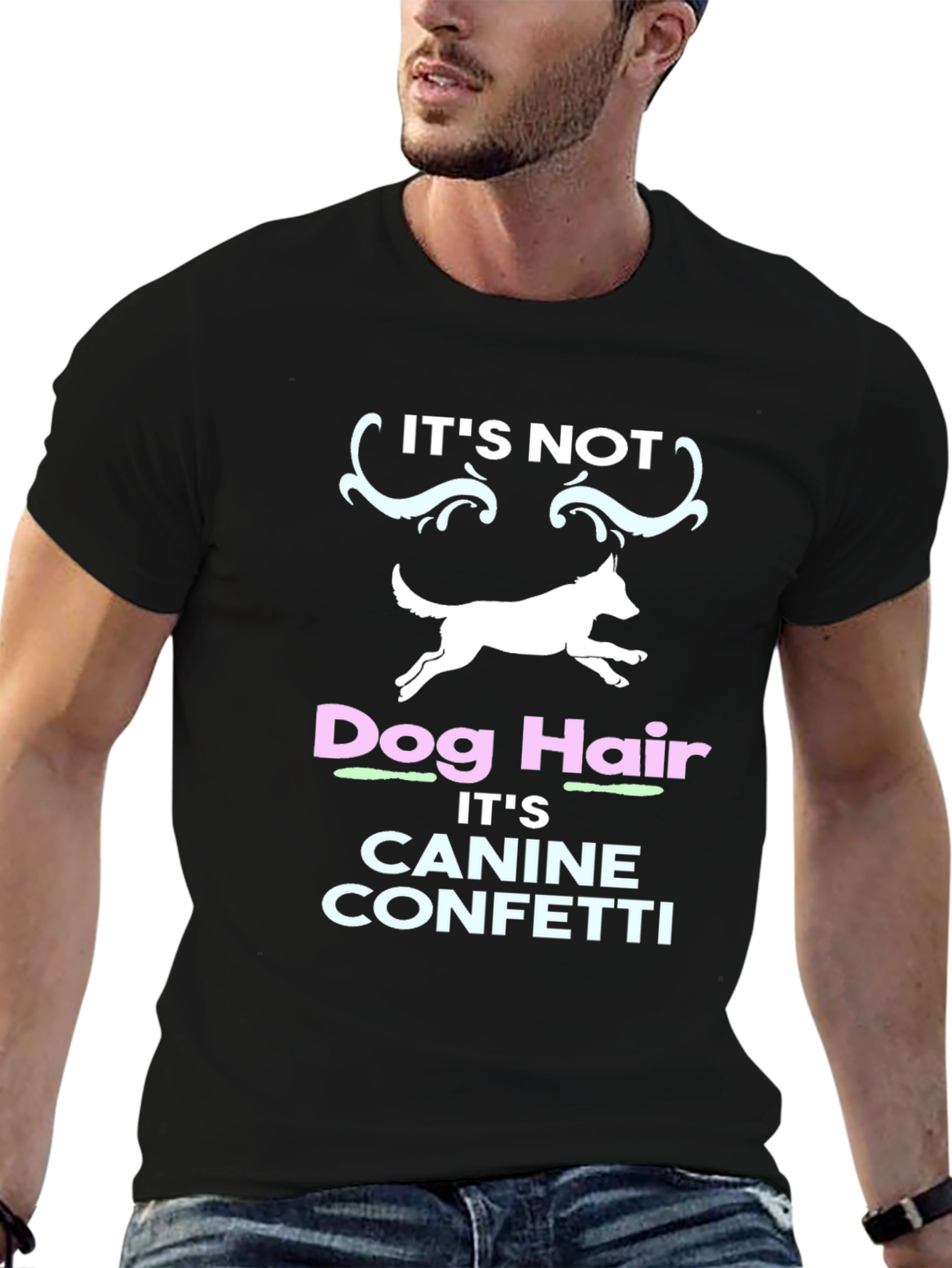 Dog Hair Canine Confetti T-Shirt