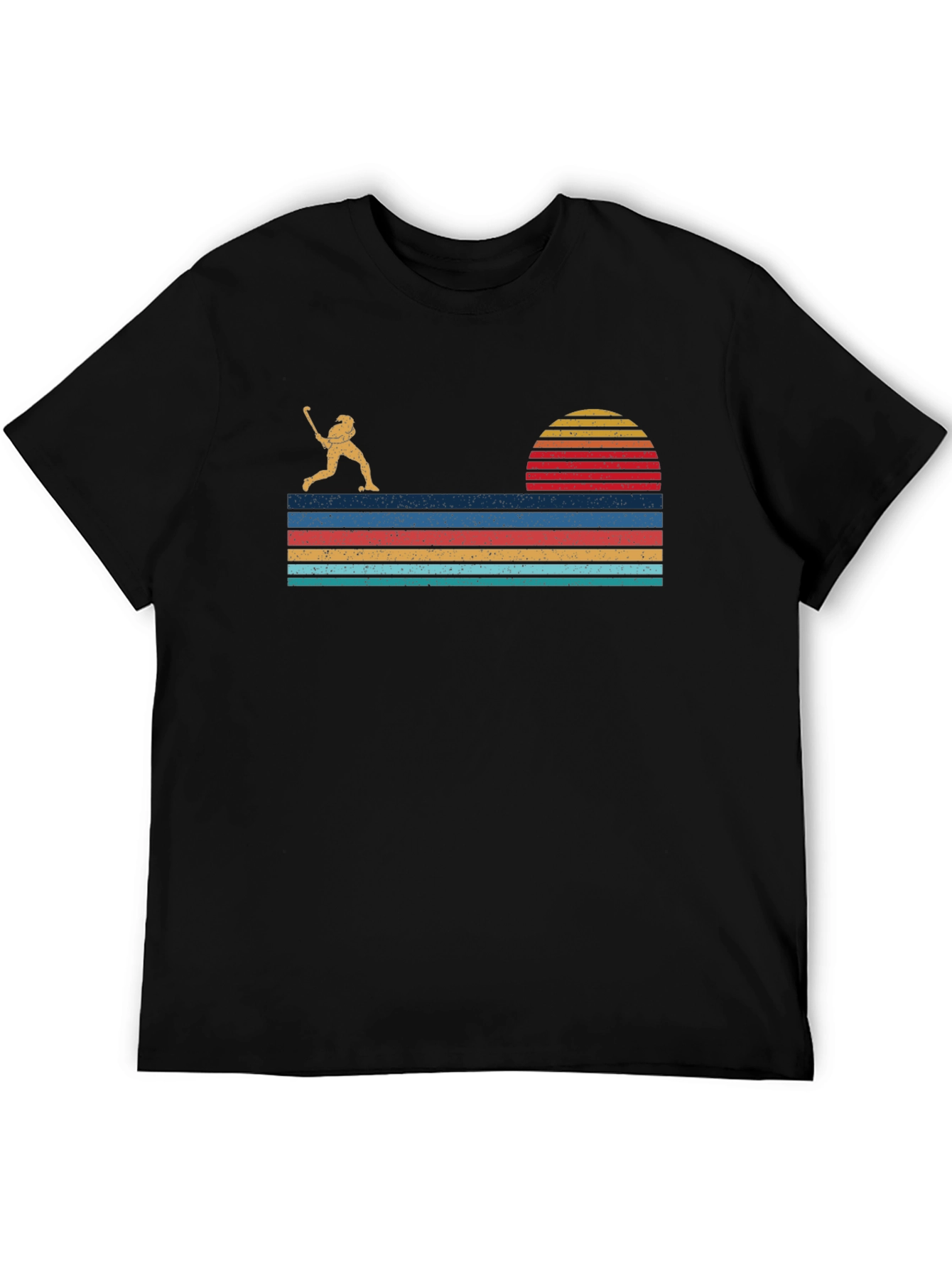 Retro Baseball Sunset Graphic Tee