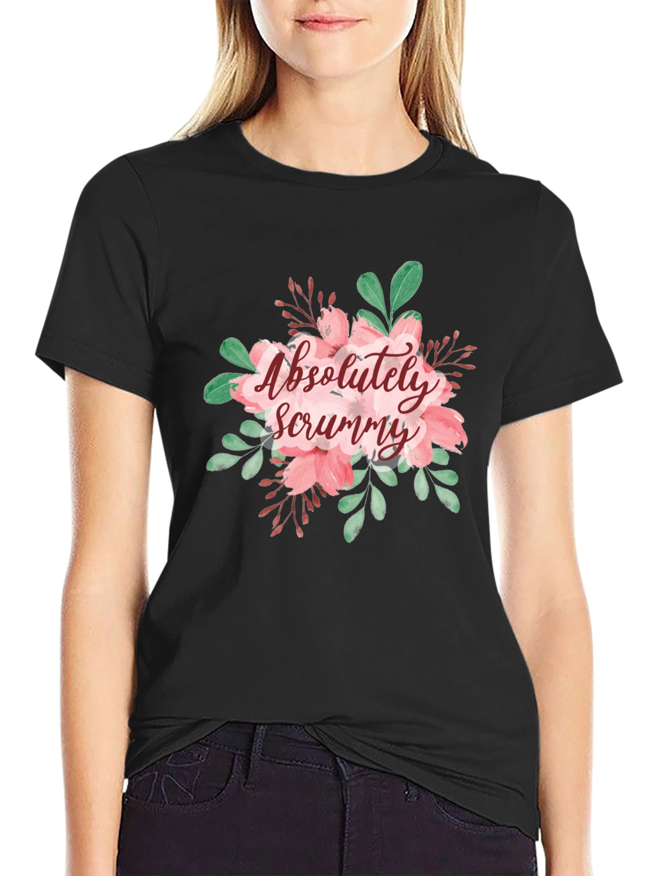 Floral Absolutely Scrummy Graphic T-Shirt