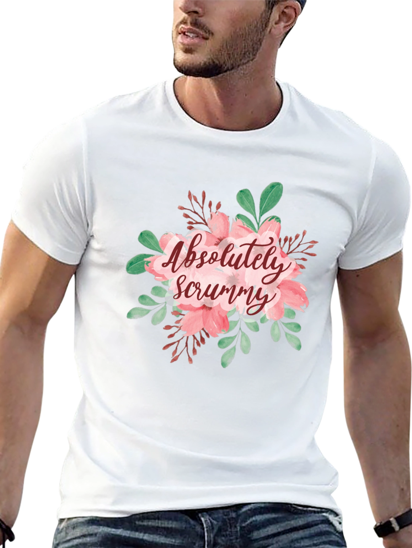Floral Absolutely Scrummy Graphic T-Shirt