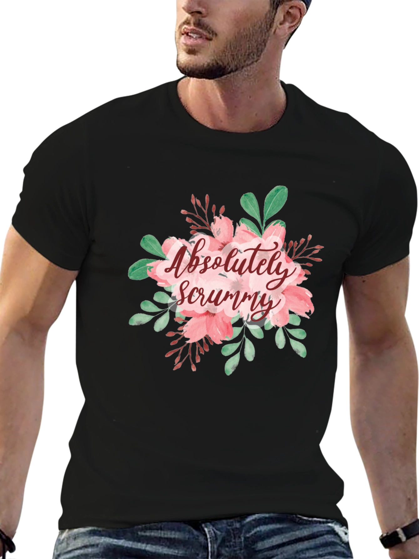 Floral Absolutely Scrummy Graphic T-Shirt