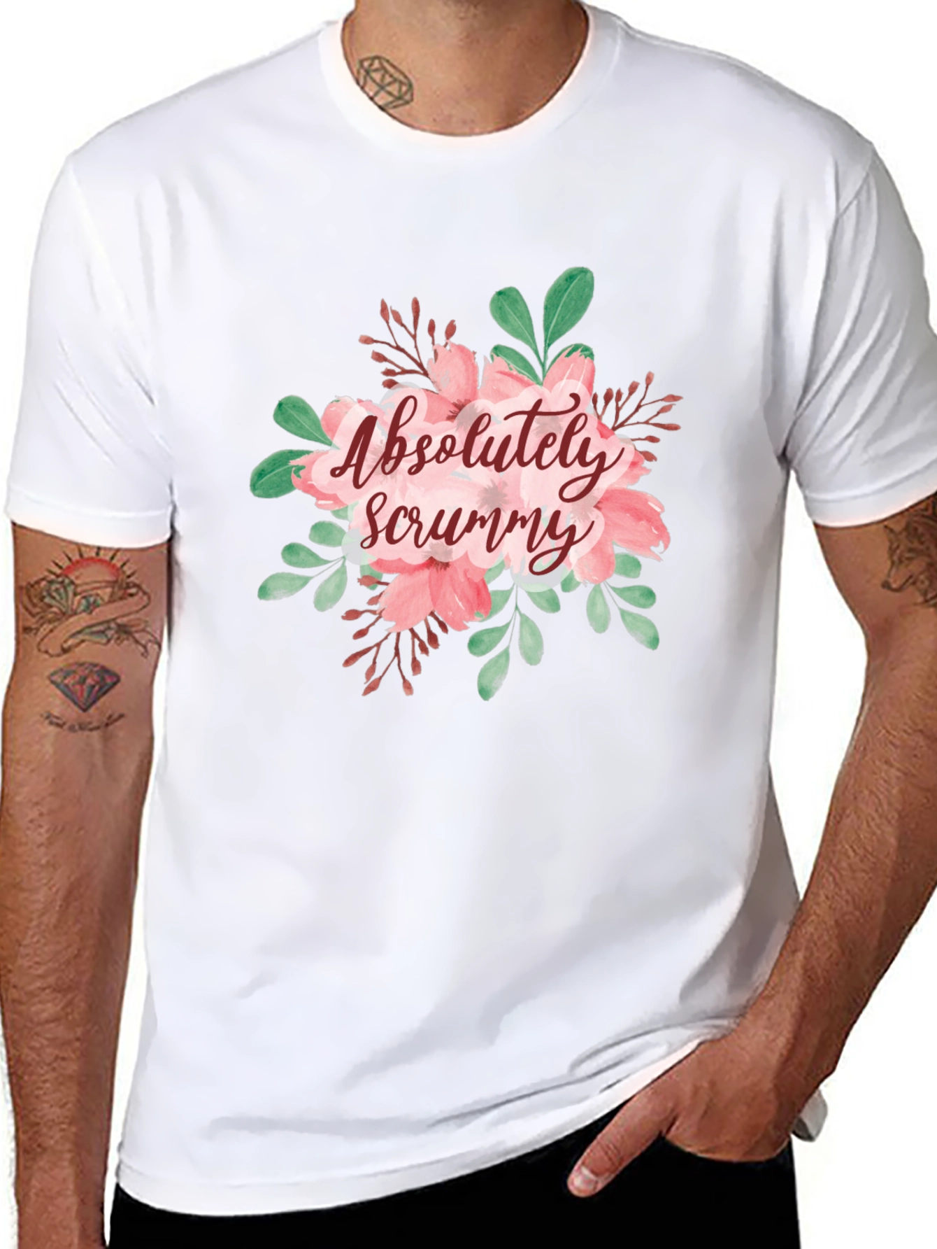 Floral Absolutely Scrummy Graphic T-Shirt