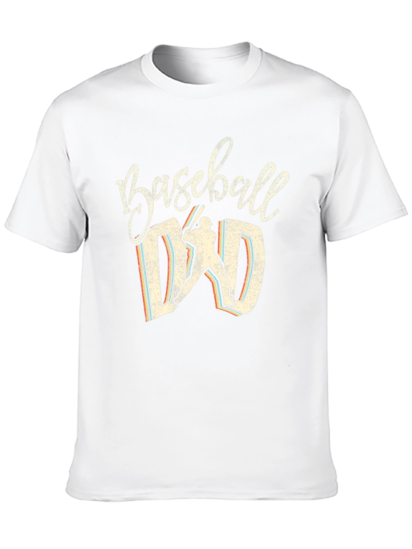 Baseball Dad Graphic Tee - Black Cotton