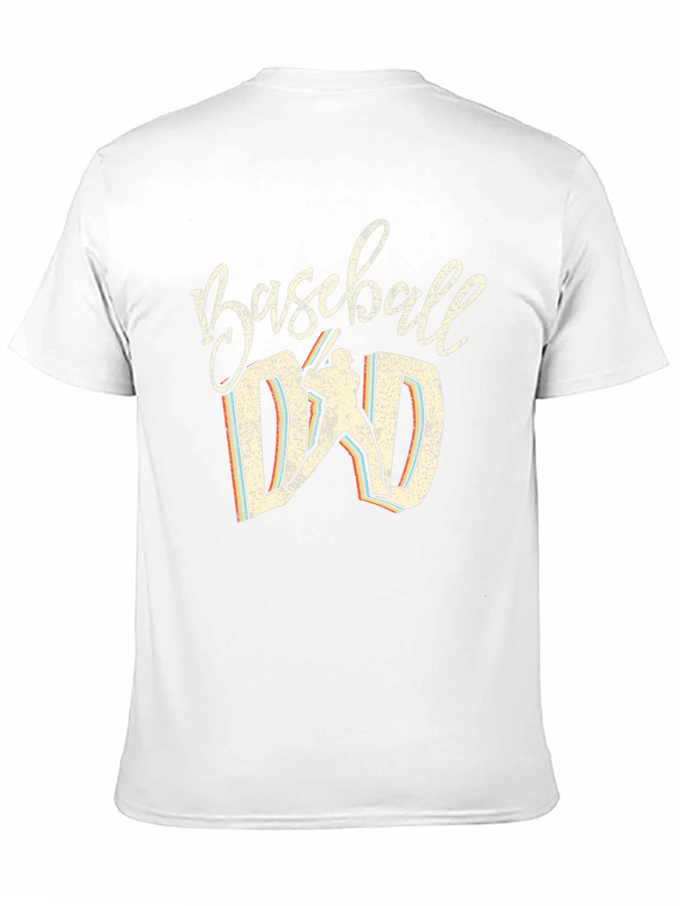 Baseball Dad Graphic Tee - Black Cotton