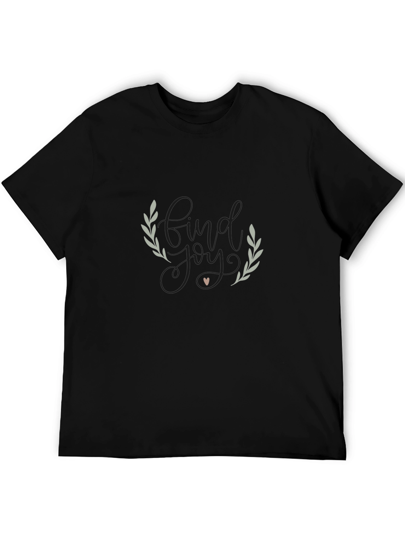 Find Joy Black Graphic Tee