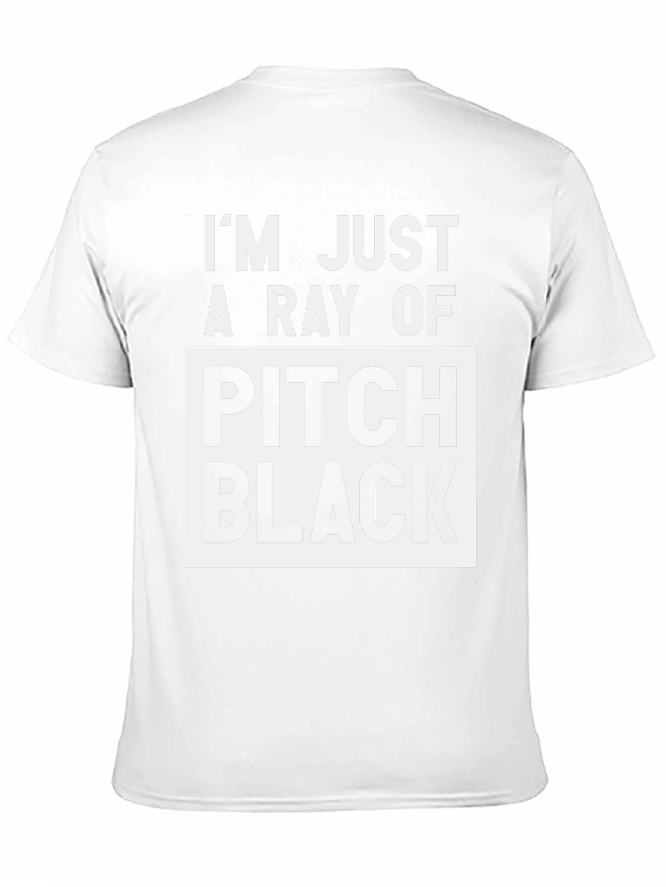 Pitch Black Graphic Tee - Bold Statement T-Shirt