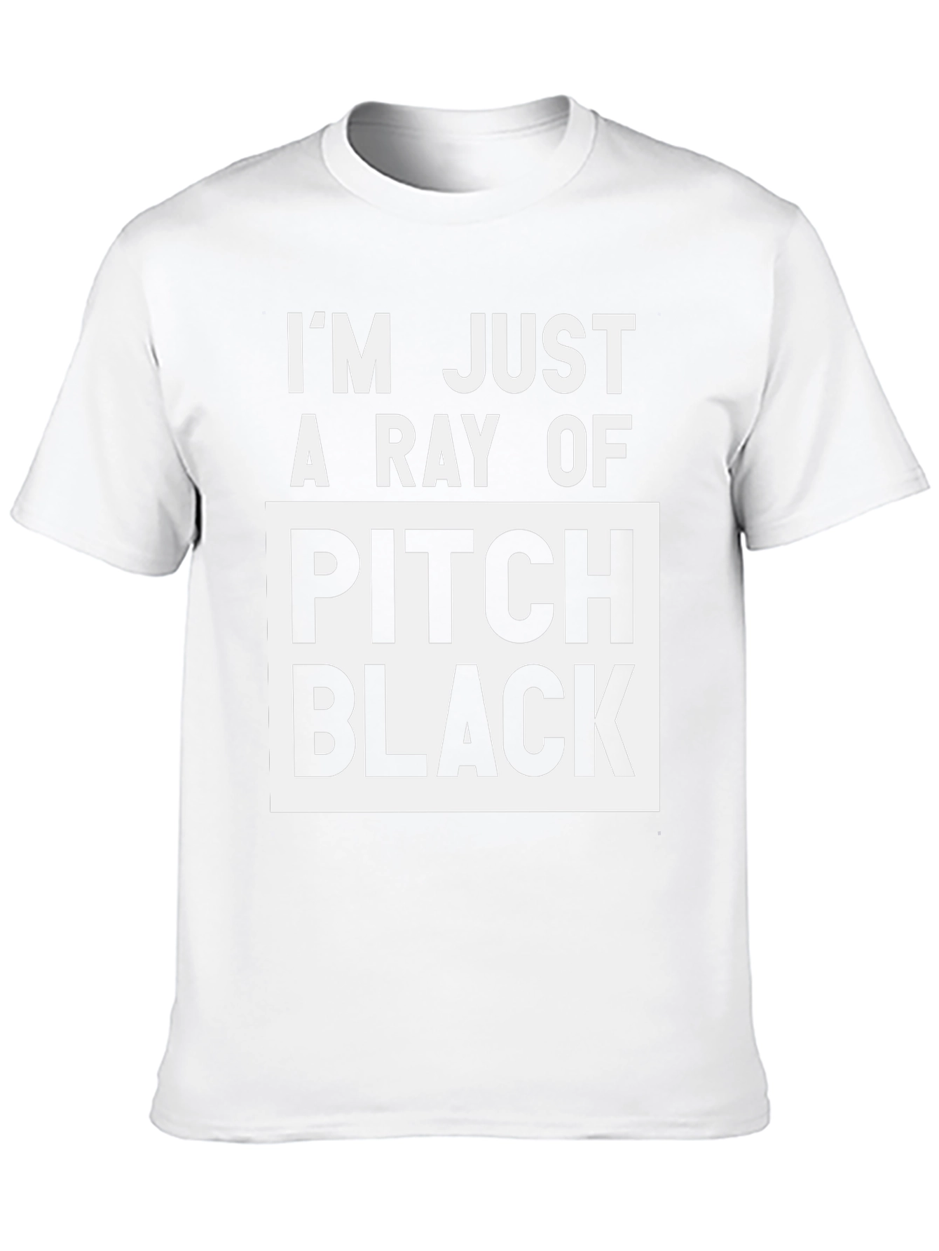 Pitch Black Graphic Tee - Bold Statement T-Shirt