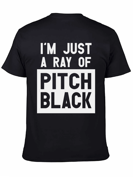 Pitch Black Graphic Tee - Bold Statement T-Shirt