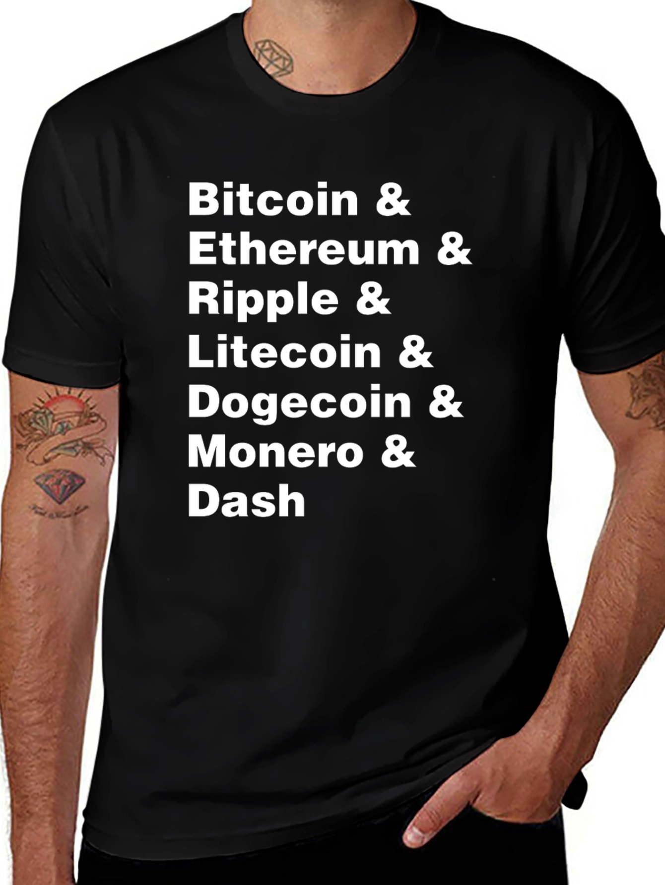 Crypto Cryptocurrency Coins T-Shirt