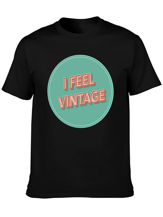 I Feel Vintage Graphic Tee - Black T-Shirt