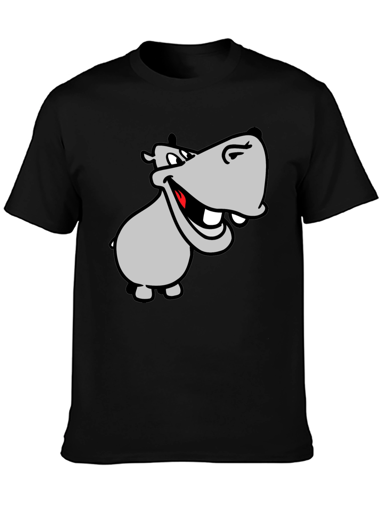 Hippo Graphic T-Shirt - Mens Black Tee