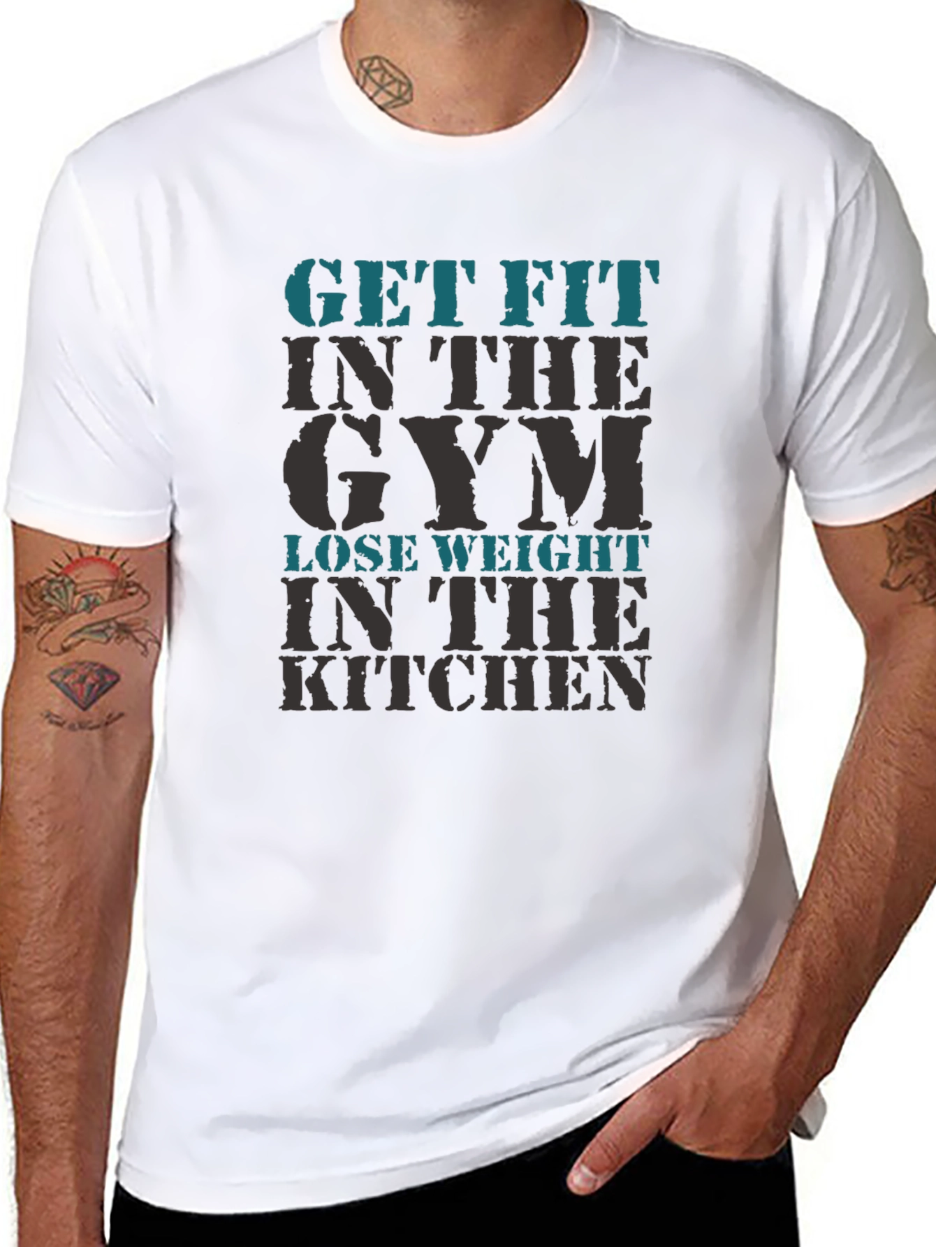 Get Fit Gym T-Shirt - Mens Graphic Tee