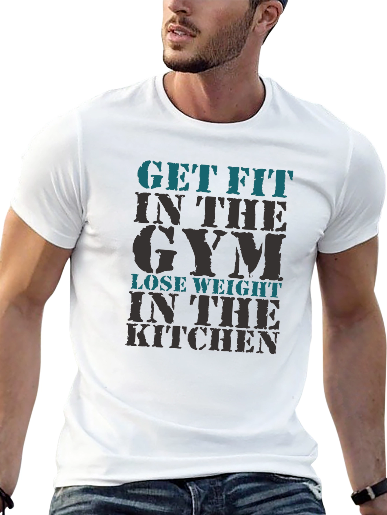 Get Fit Gym T-Shirt - Mens Graphic Tee