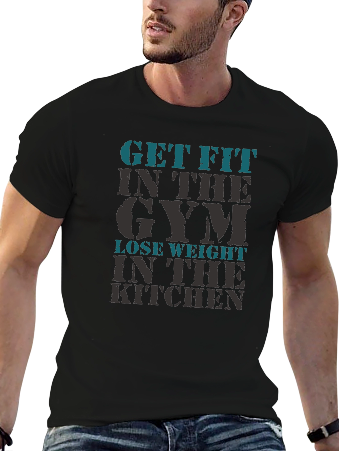 Get Fit Gym T-Shirt - Mens Graphic Tee