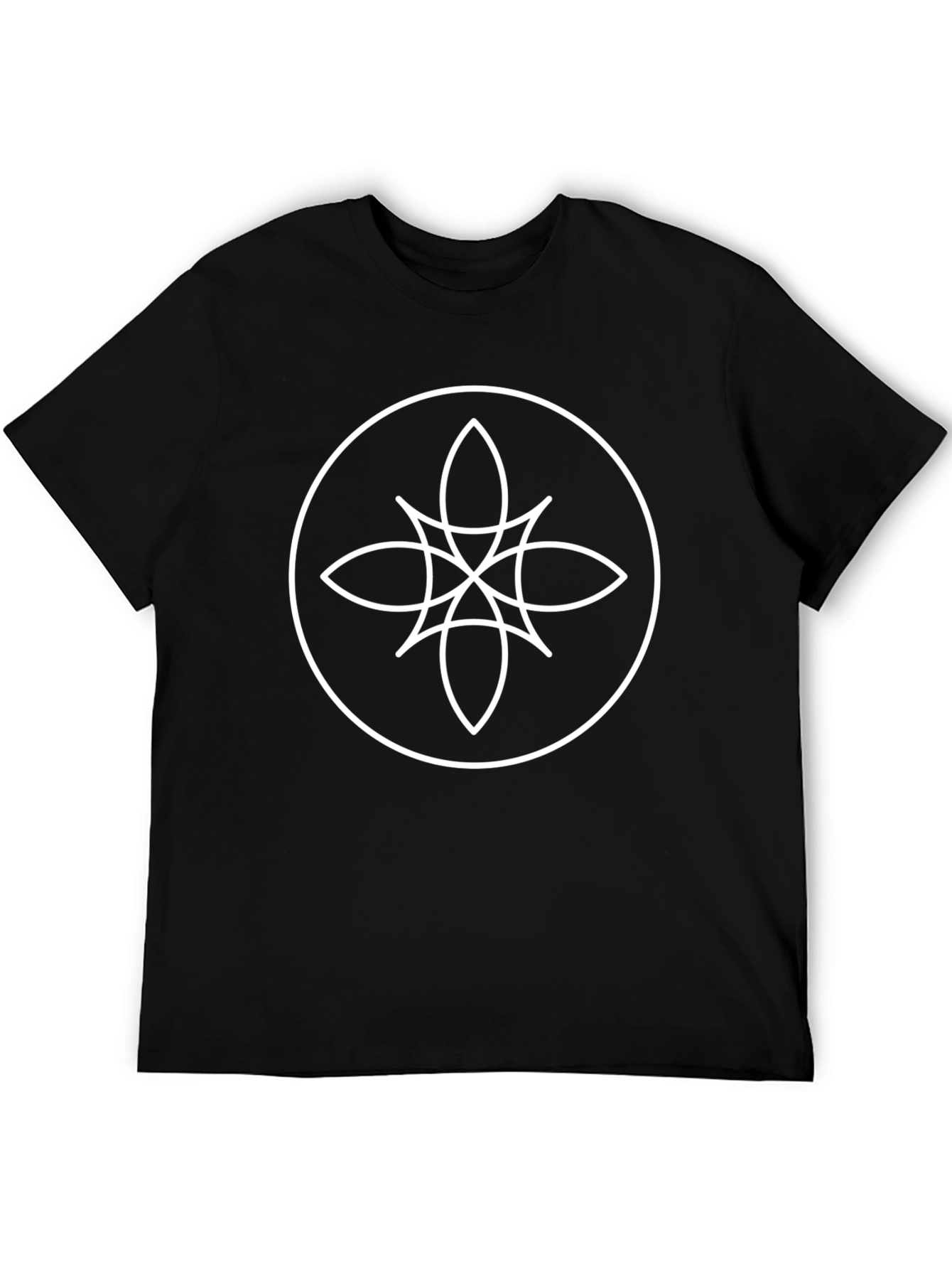 Geometric Symbol Black T-Shirt