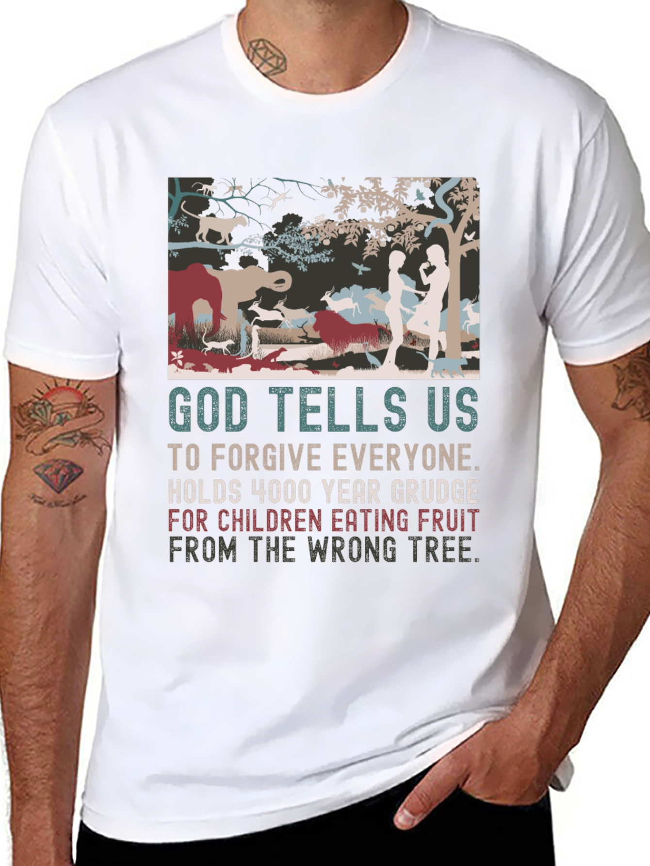 God Tells Us T-Shirt