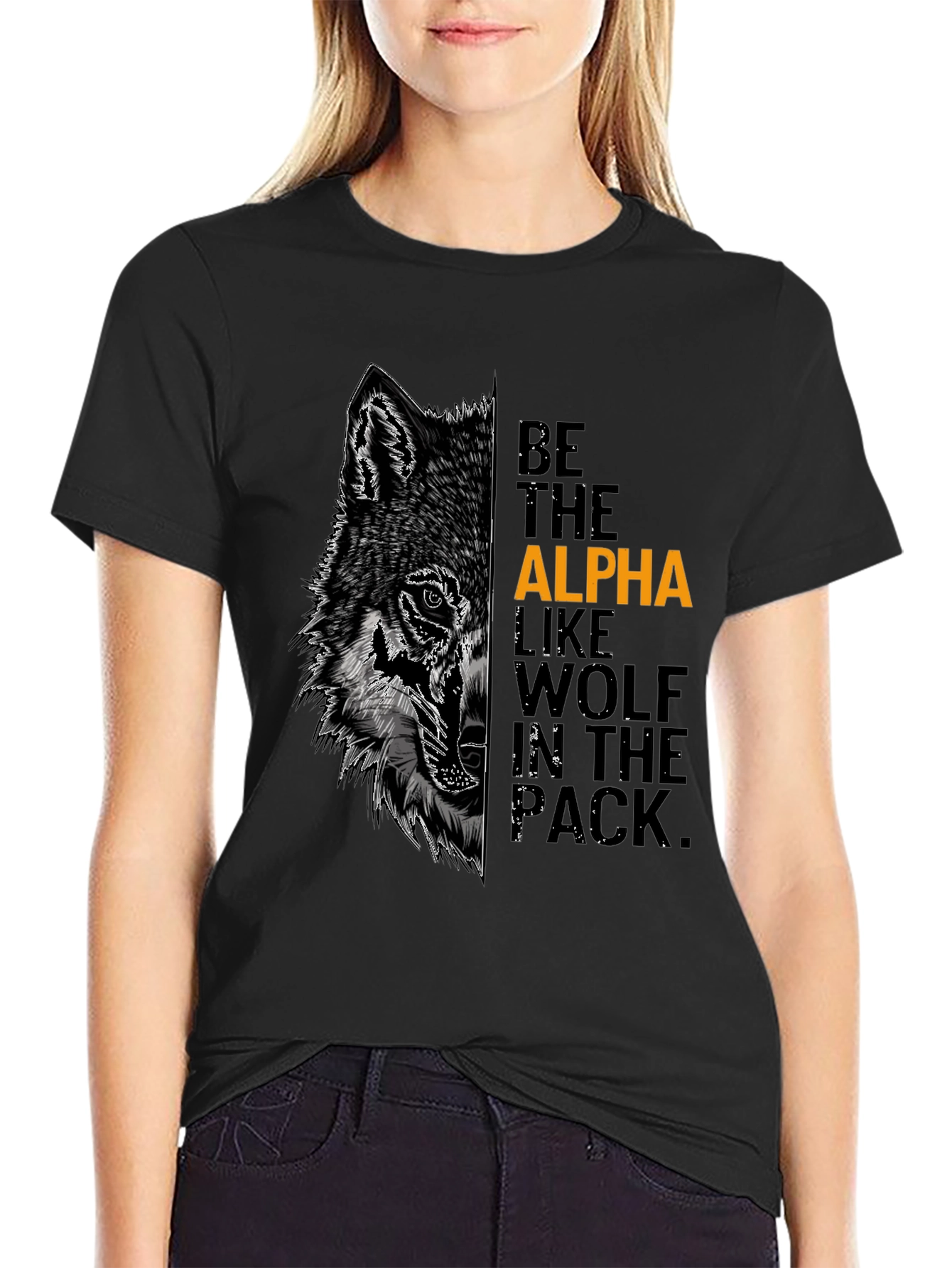 Alpha Wolf Graphic Tee - Be the Leader