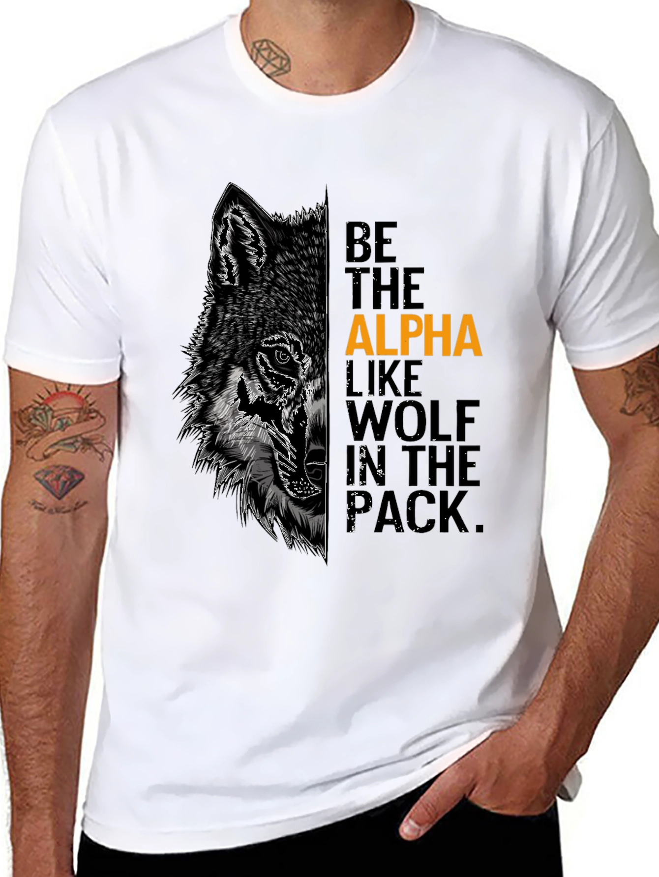 Alpha Wolf Graphic Tee - Be the Leader