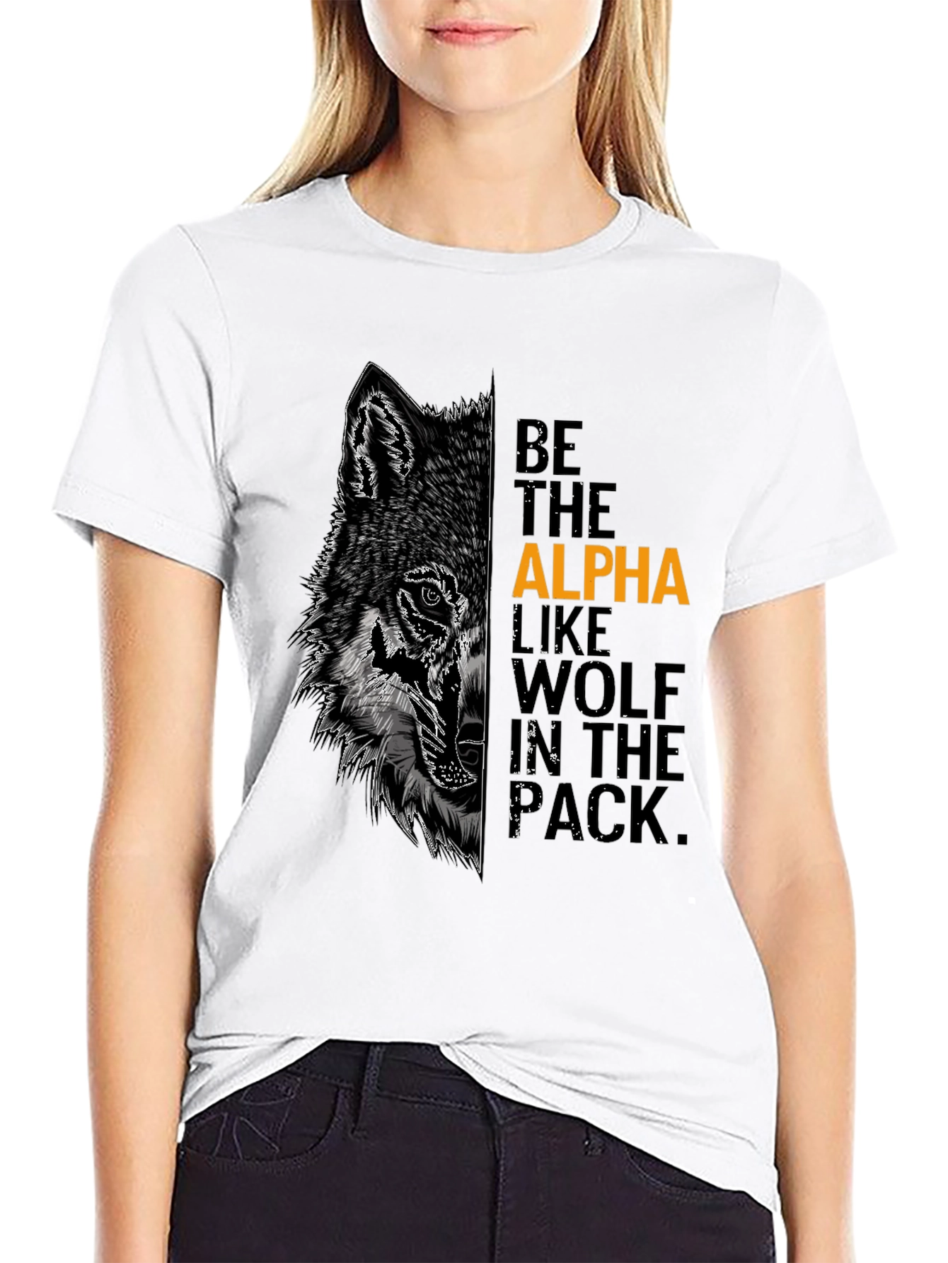 Alpha Wolf Graphic Tee - Be the Leader