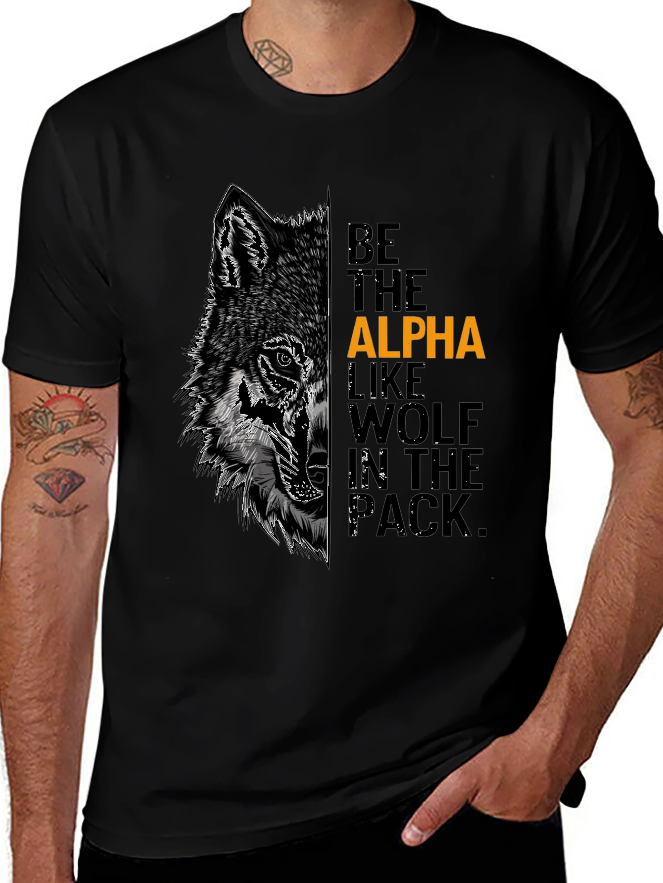 Alpha Wolf Graphic Tee - Be the Leader
