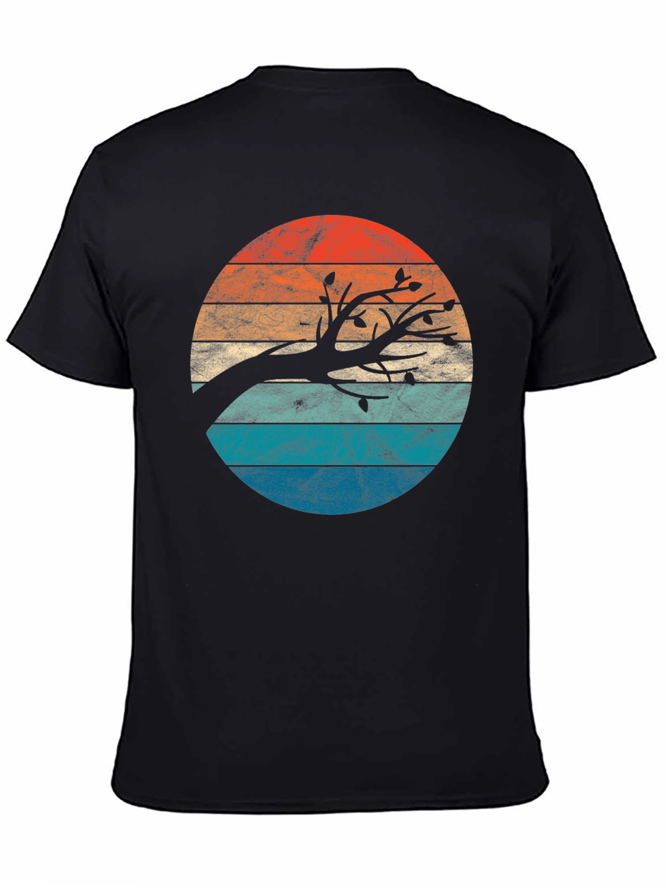 Retro Sunset Tree Graphic Tee