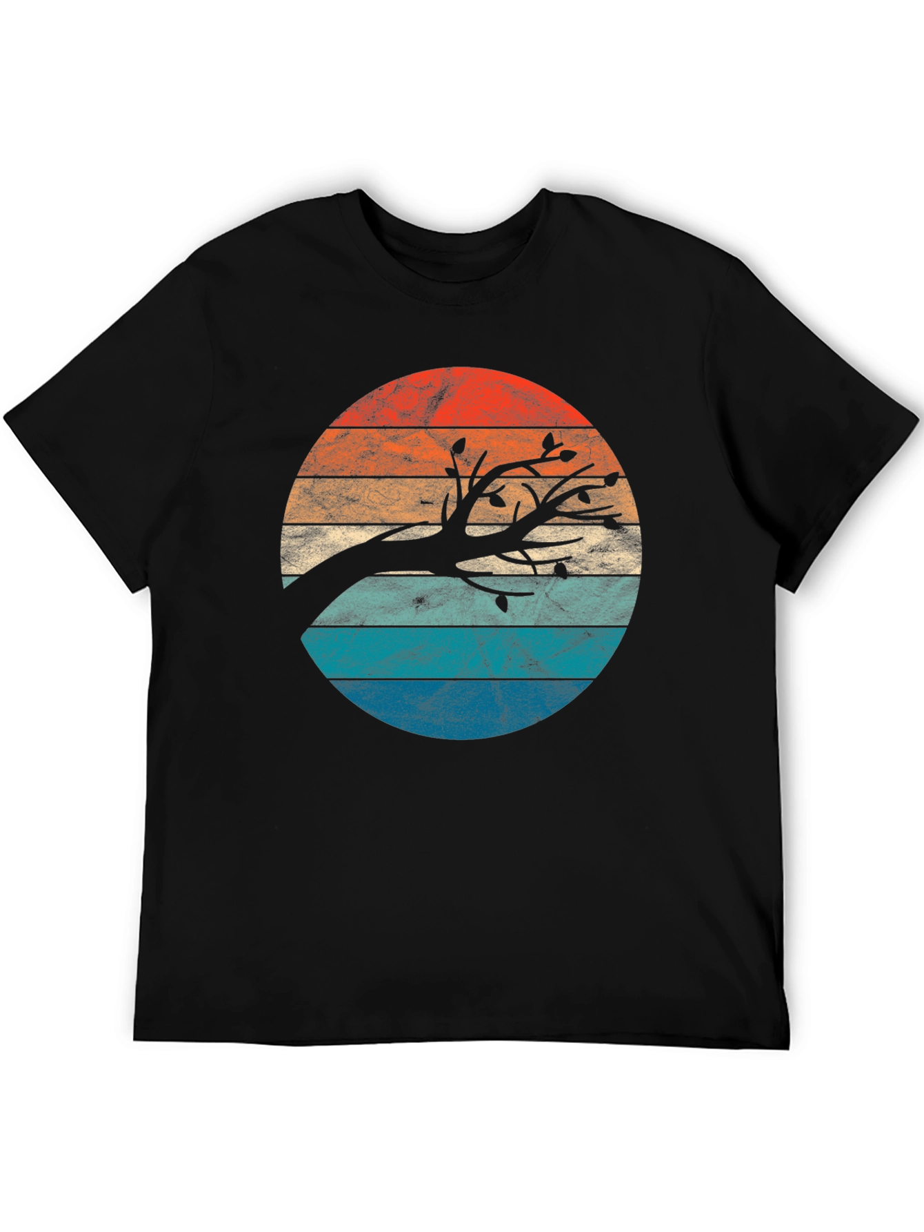 Retro Sunset Tree Graphic Tee
