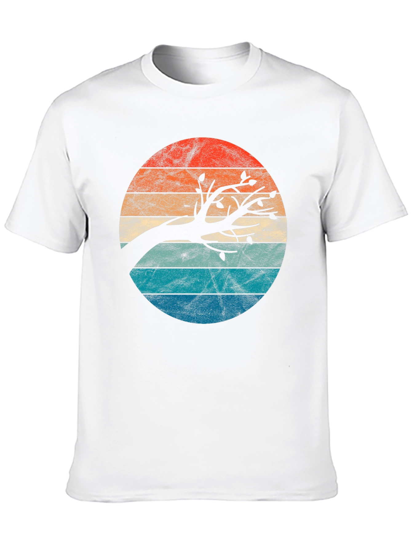 Retro Sunset Tree Graphic Tee