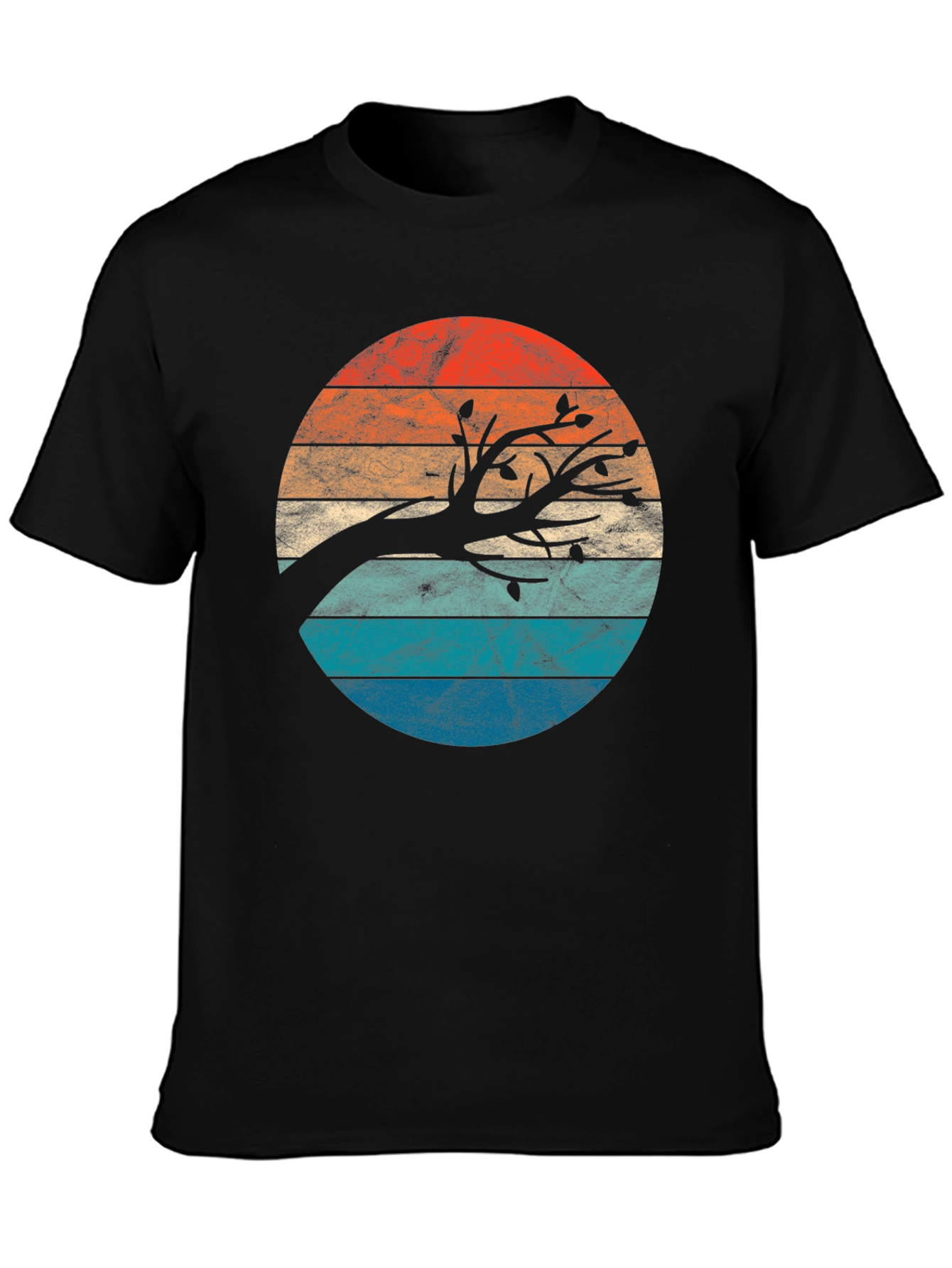 Retro Sunset Tree Graphic Tee