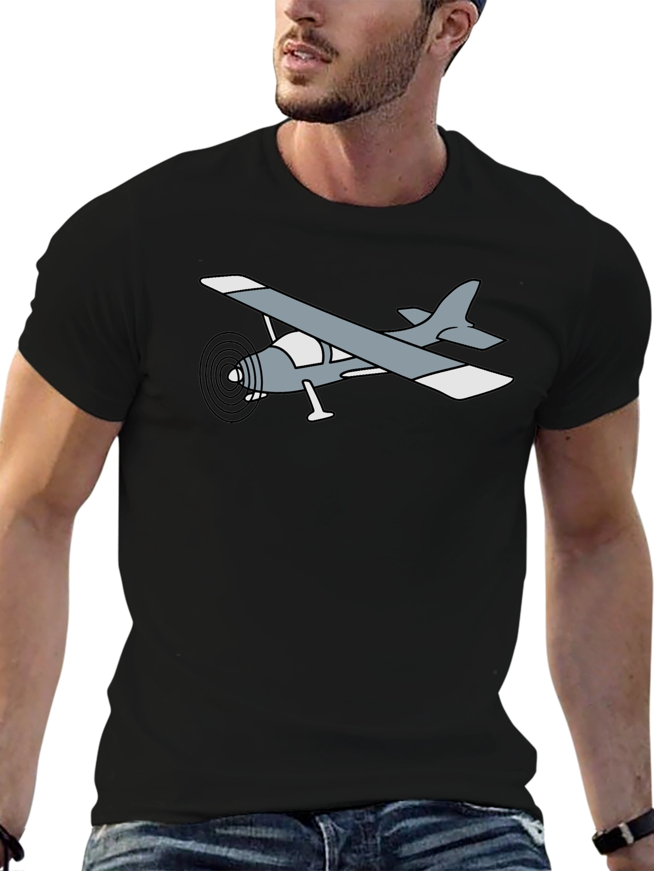 Airplane Graphic Tee - Aviation Enthusiast T-Shirt