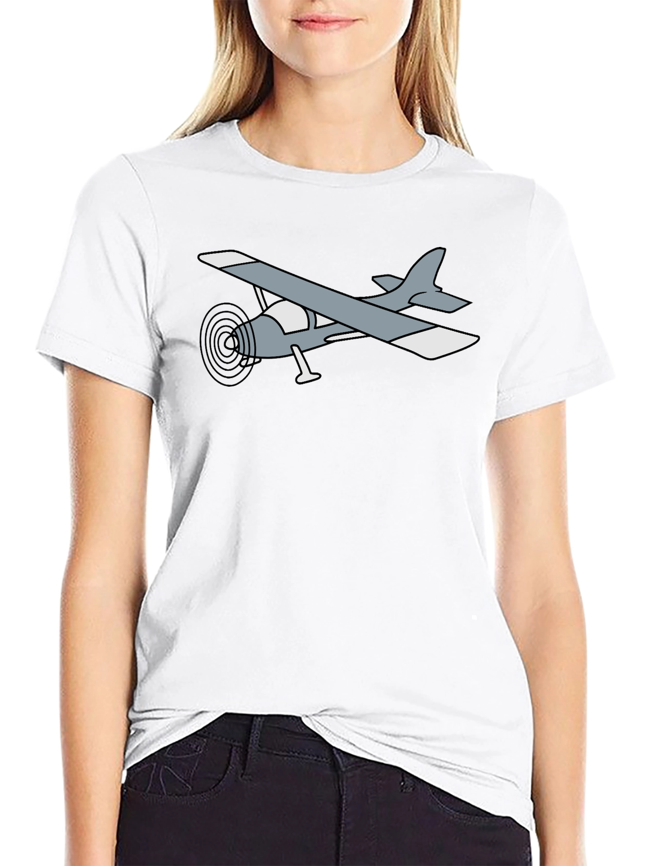 Airplane Graphic Tee - Aviation Enthusiast T-Shirt