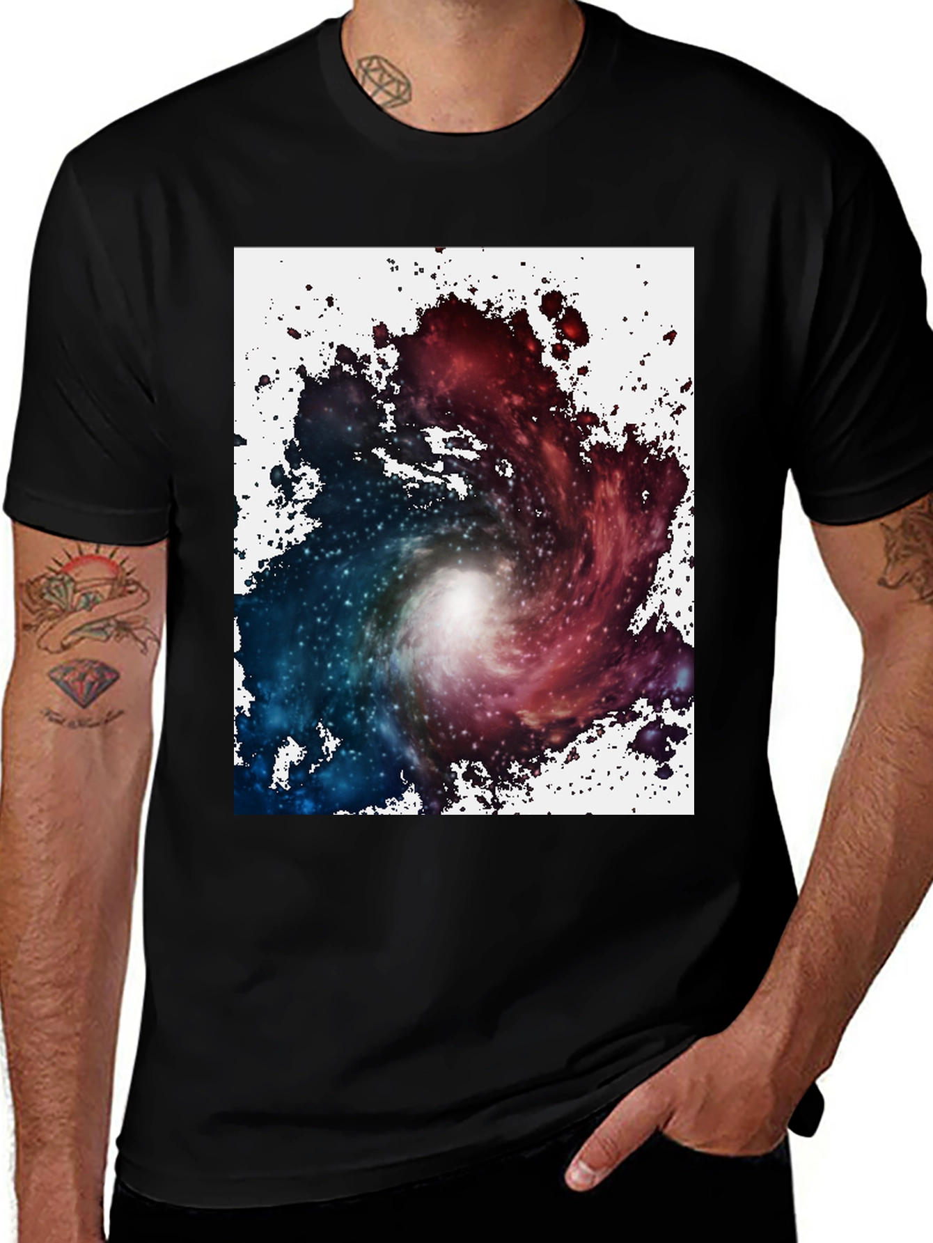 Nebula Graphic Black T-Shirt