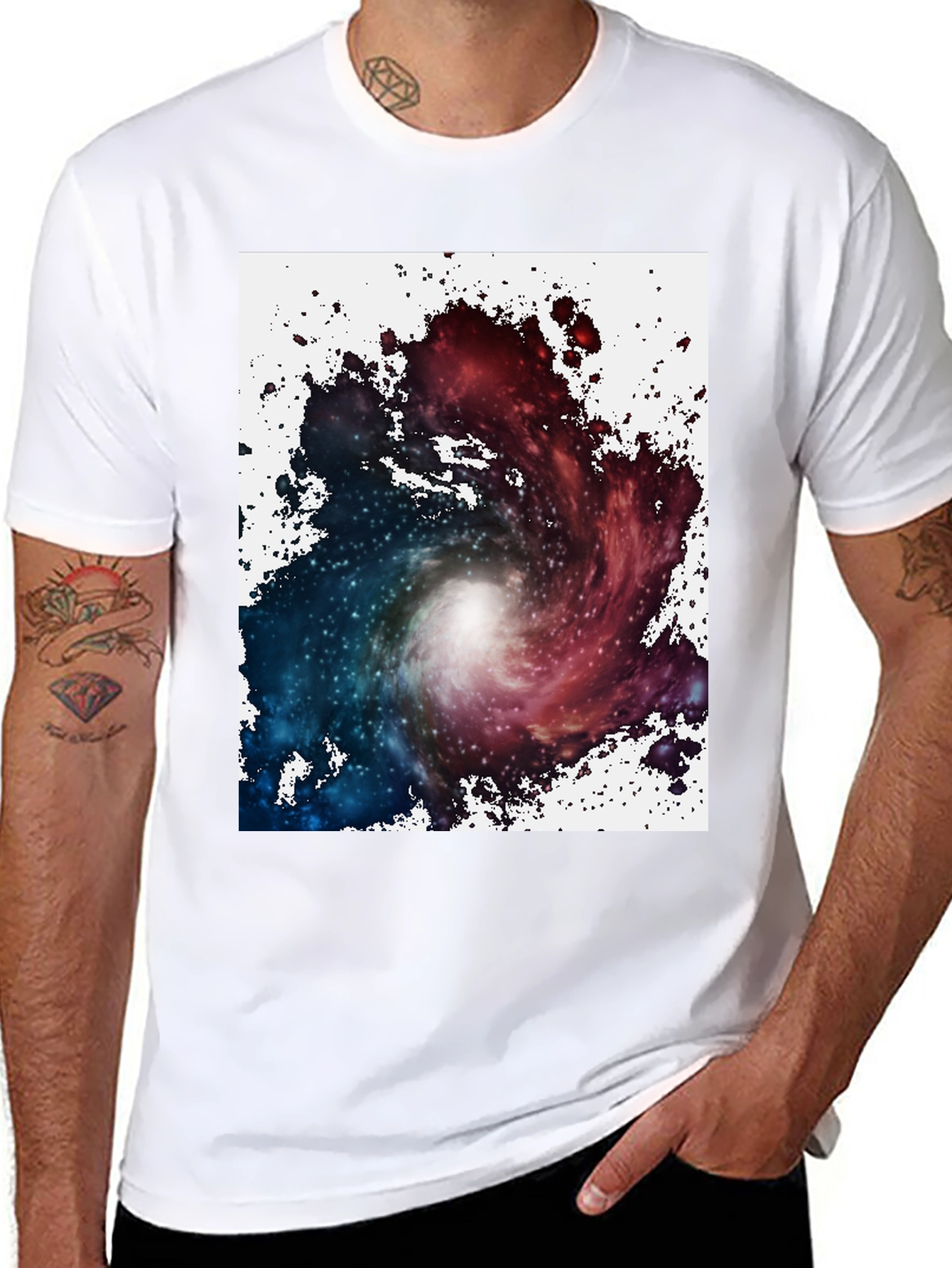 Nebula Graphic Black T-Shirt